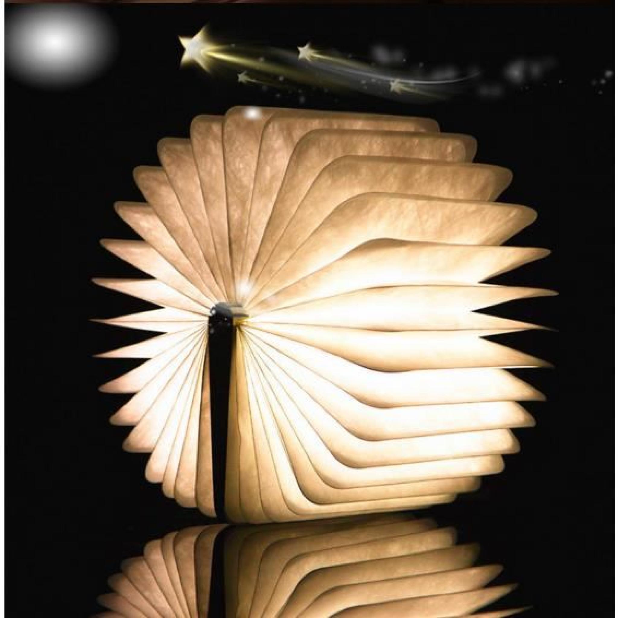 la lumière du livre pliage conduit feux de lampe à économie d'énergie créatrice Carnets