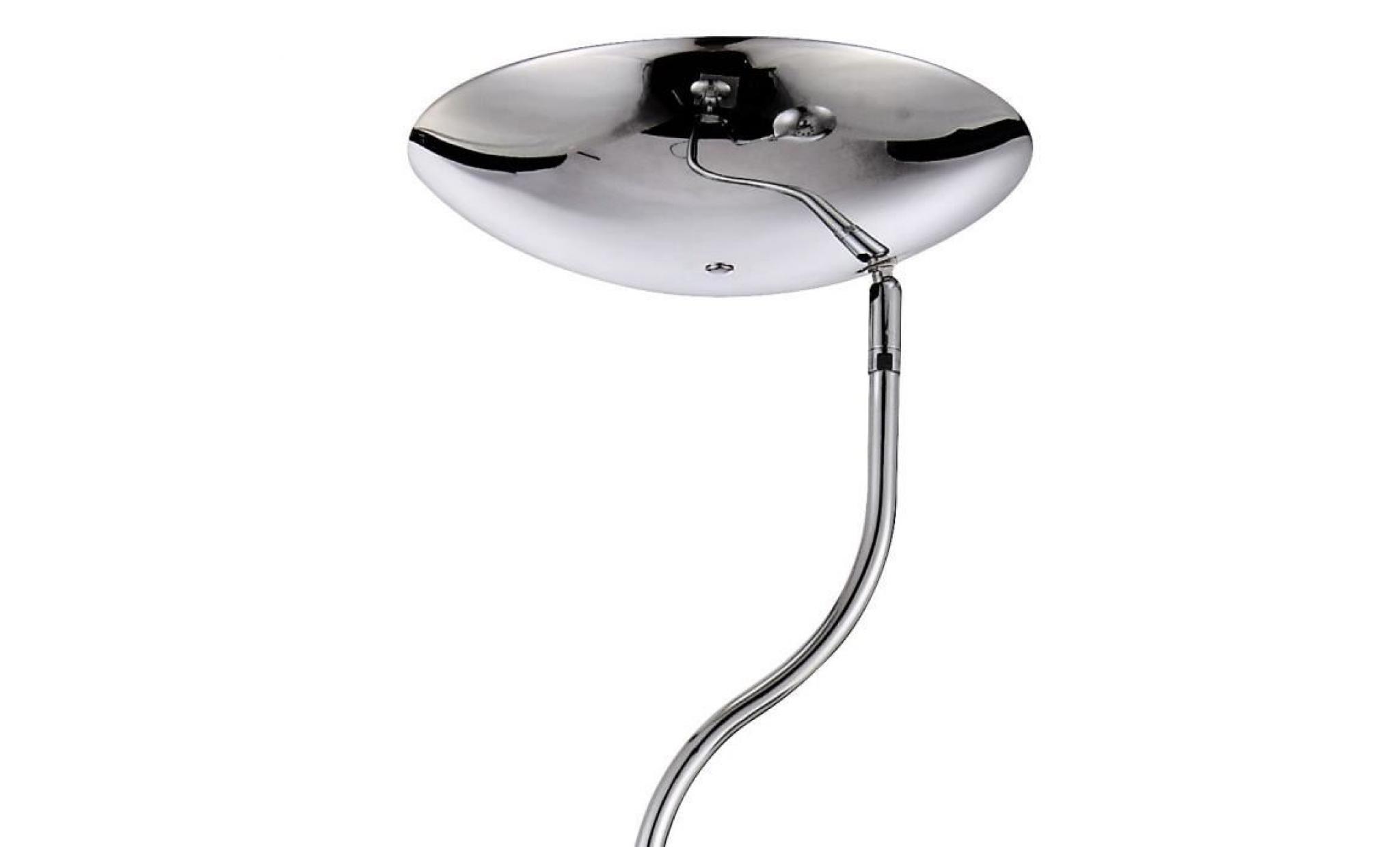 lampadaire à vasque del chrome salle de séjour lampe de lecture globo 59939 pas cher