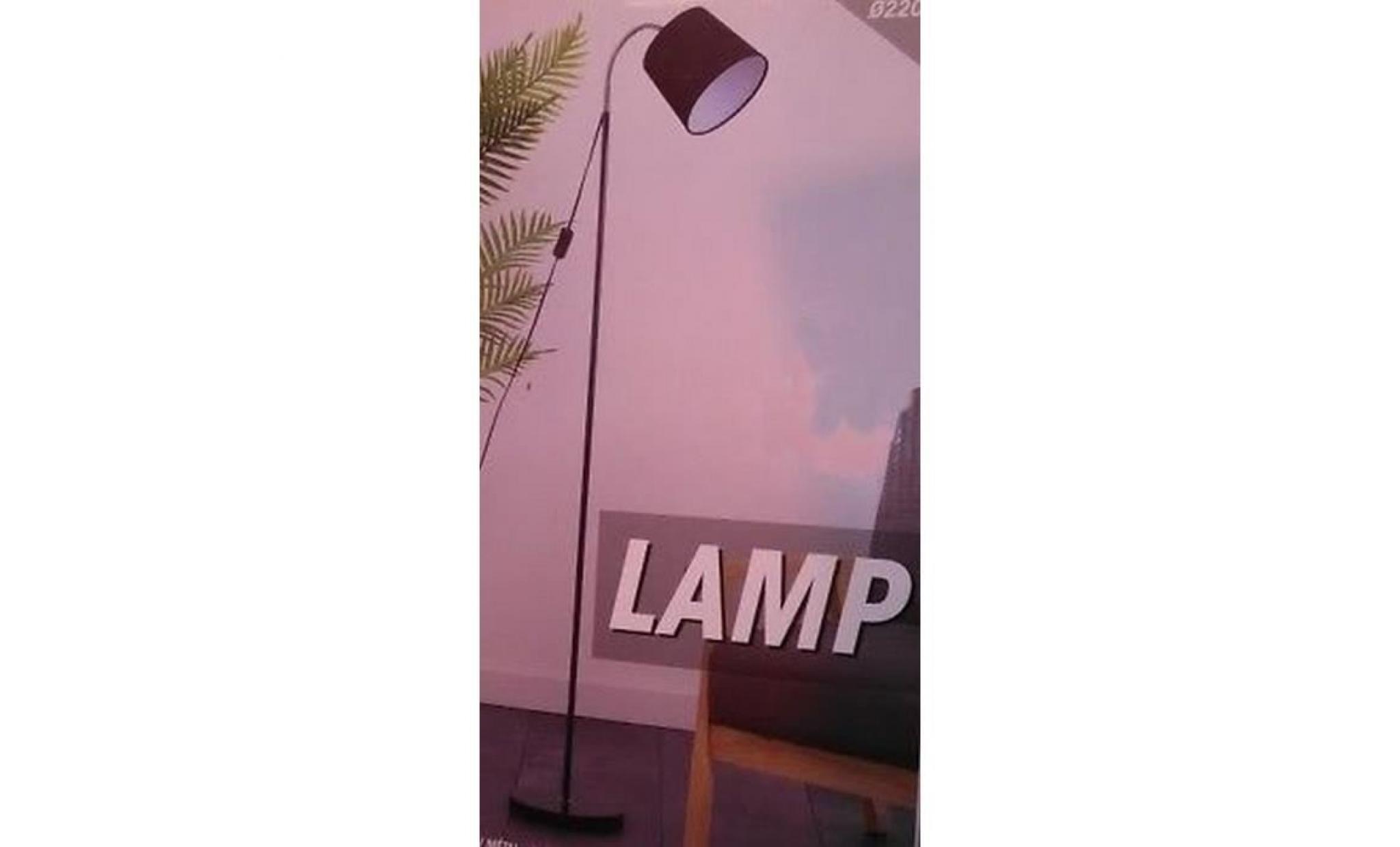 lampadaire abat jour orientable sur pieds lampe design industriel loft