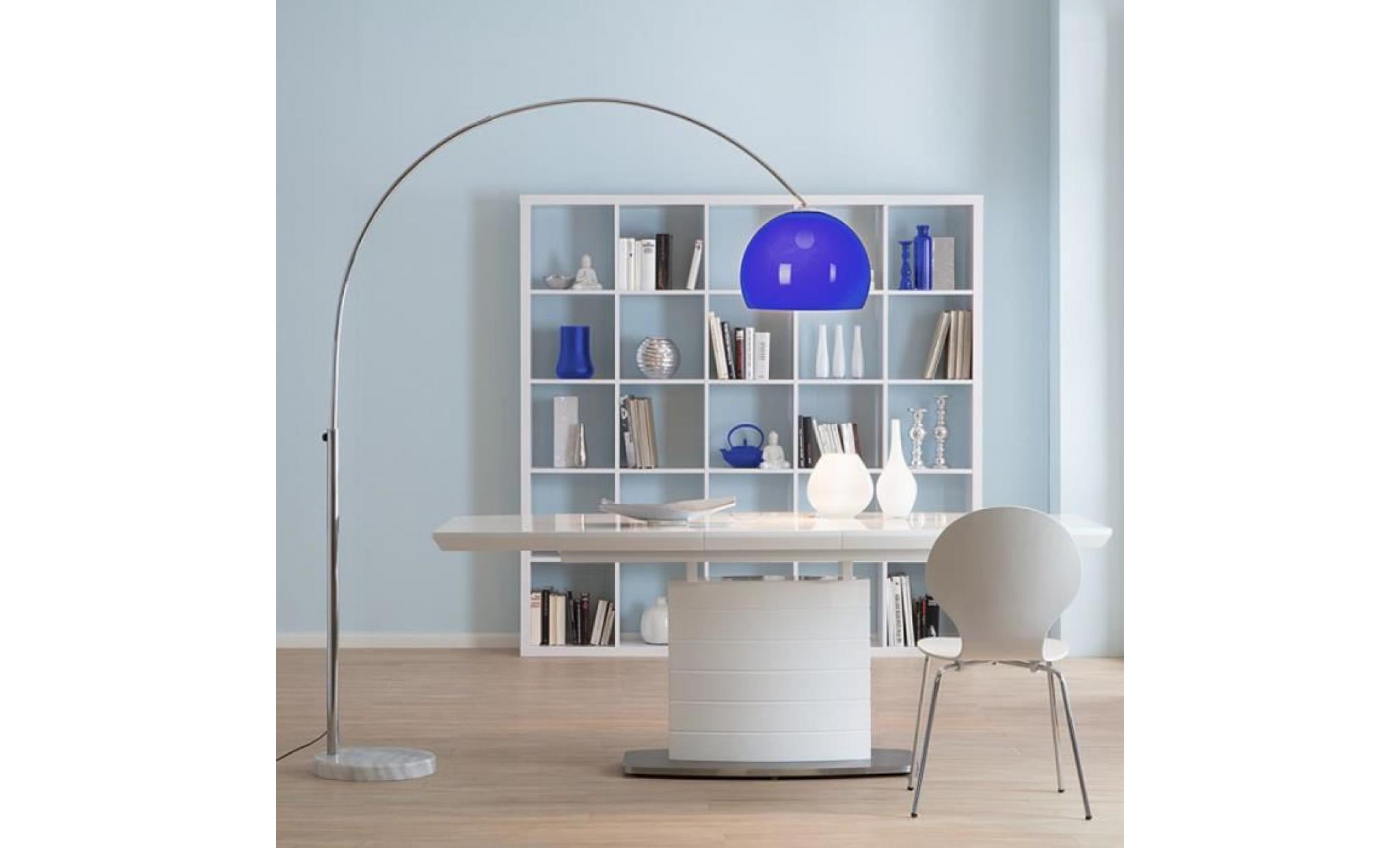 Lampadaire ARC design Lounge deal, coloris bleu pas cher