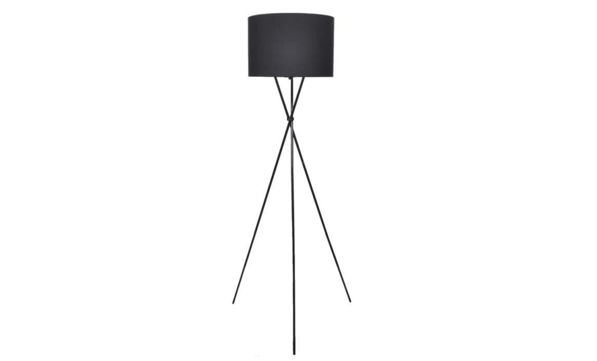 lampadaire avec support noir 139 cm