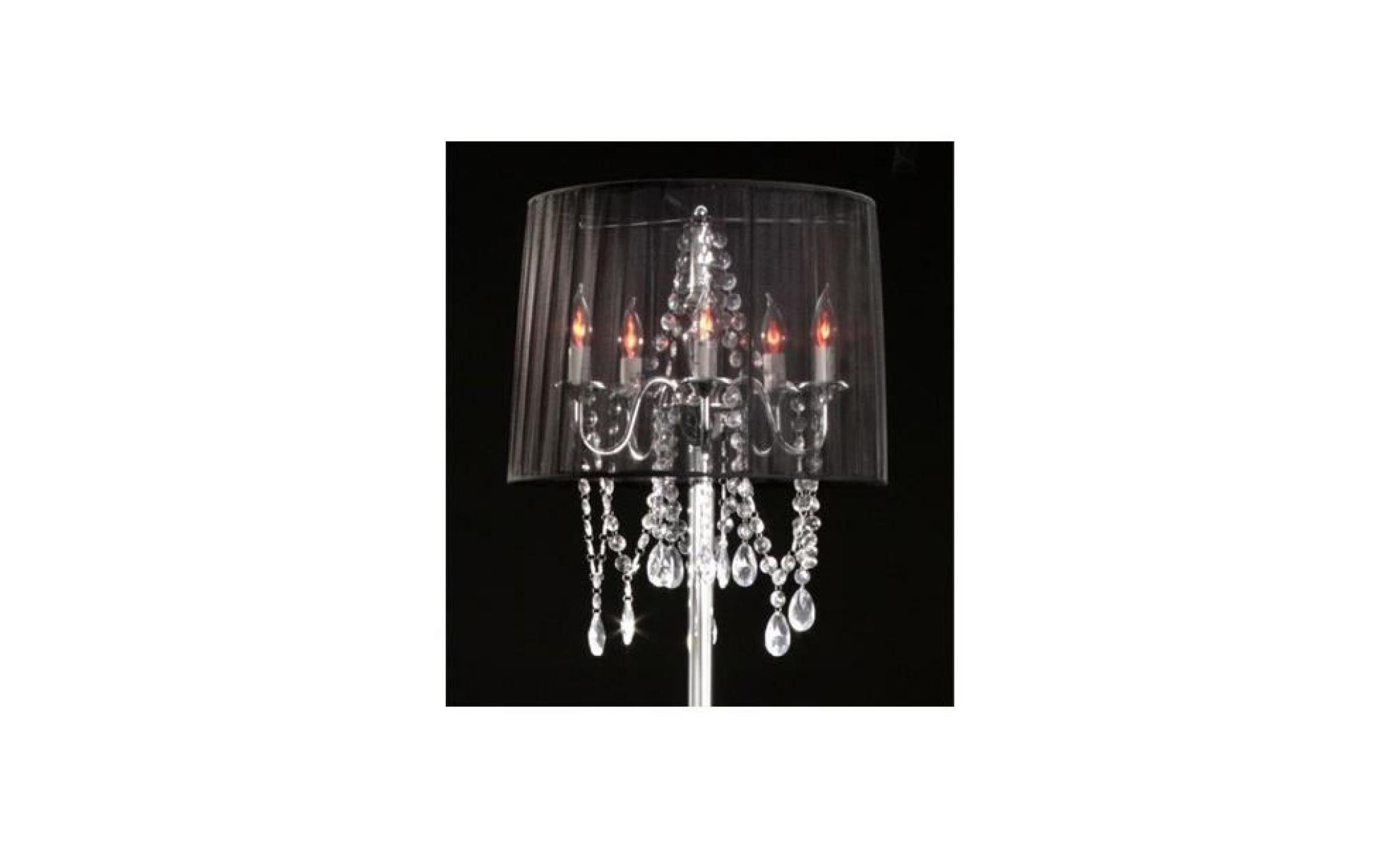 lampadaire baroque avec crystal deco, 5 brûleur, lampe à lumière noire pas cher