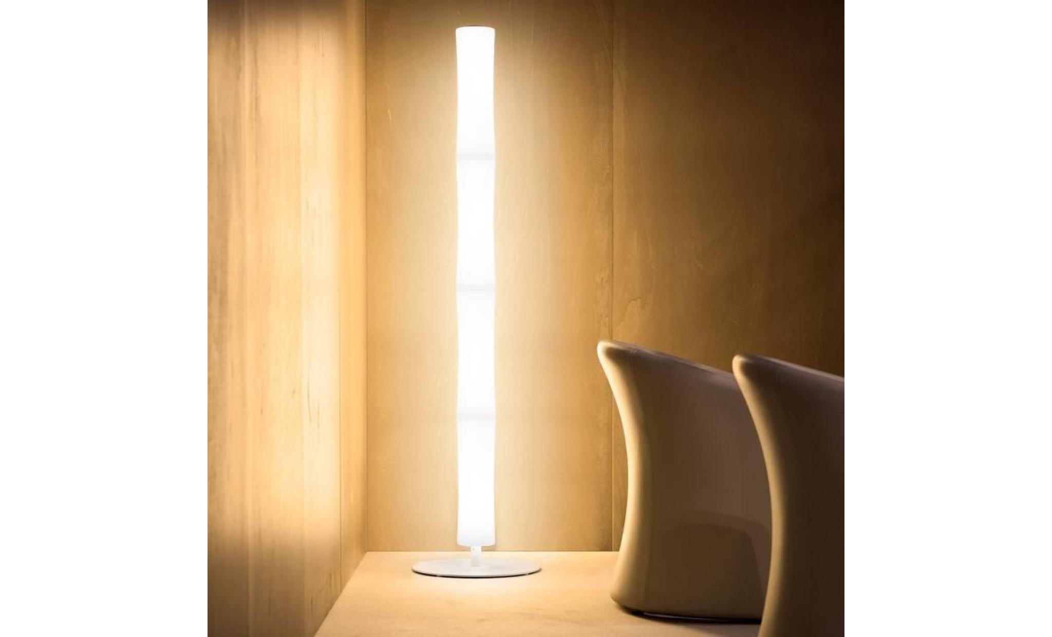 lampadaire blanc design bt 04 lumen center italia chromé