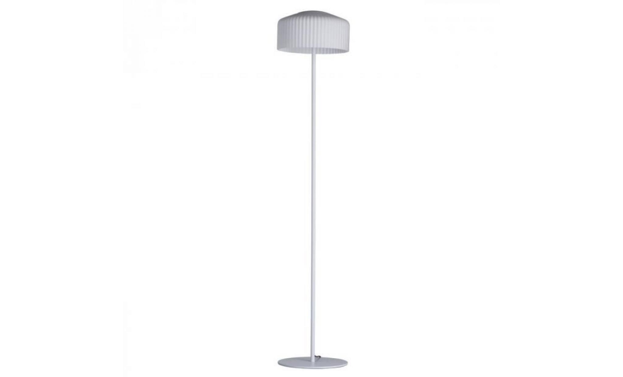 lampadaire blanc megapolis 2 ampoules 140 cm