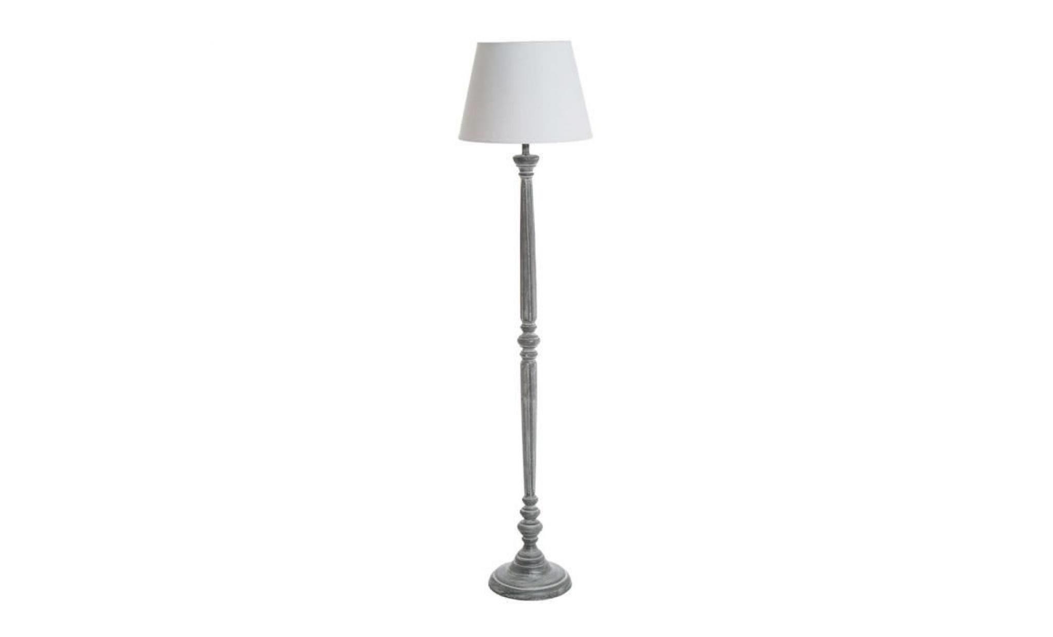 lampadaire bois gris 153cm