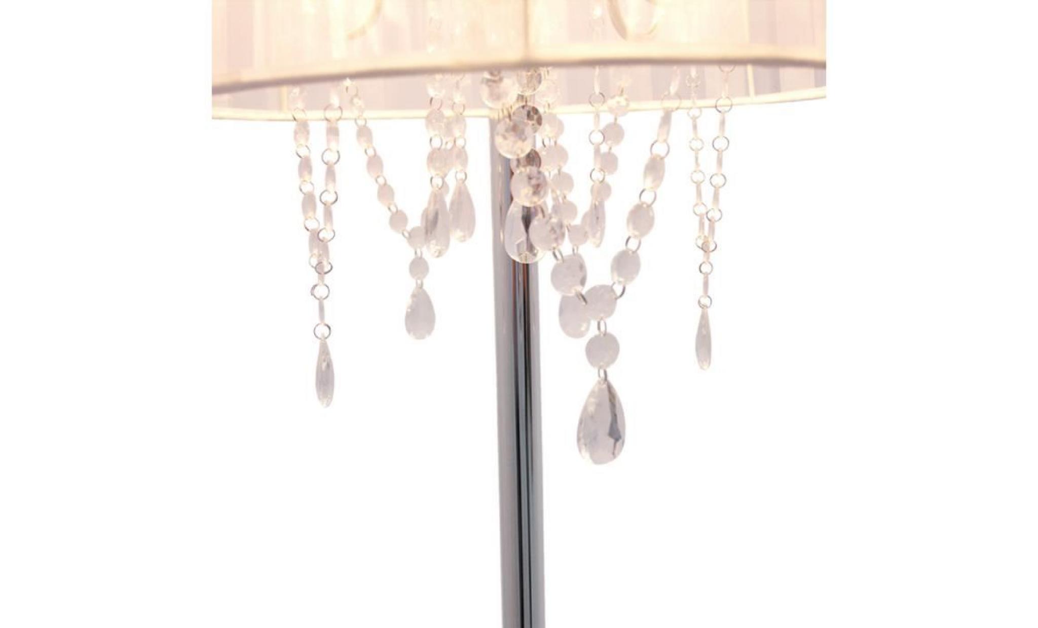 Lampadaire chandelier baroque 'BAROK' à pampill... pas cher