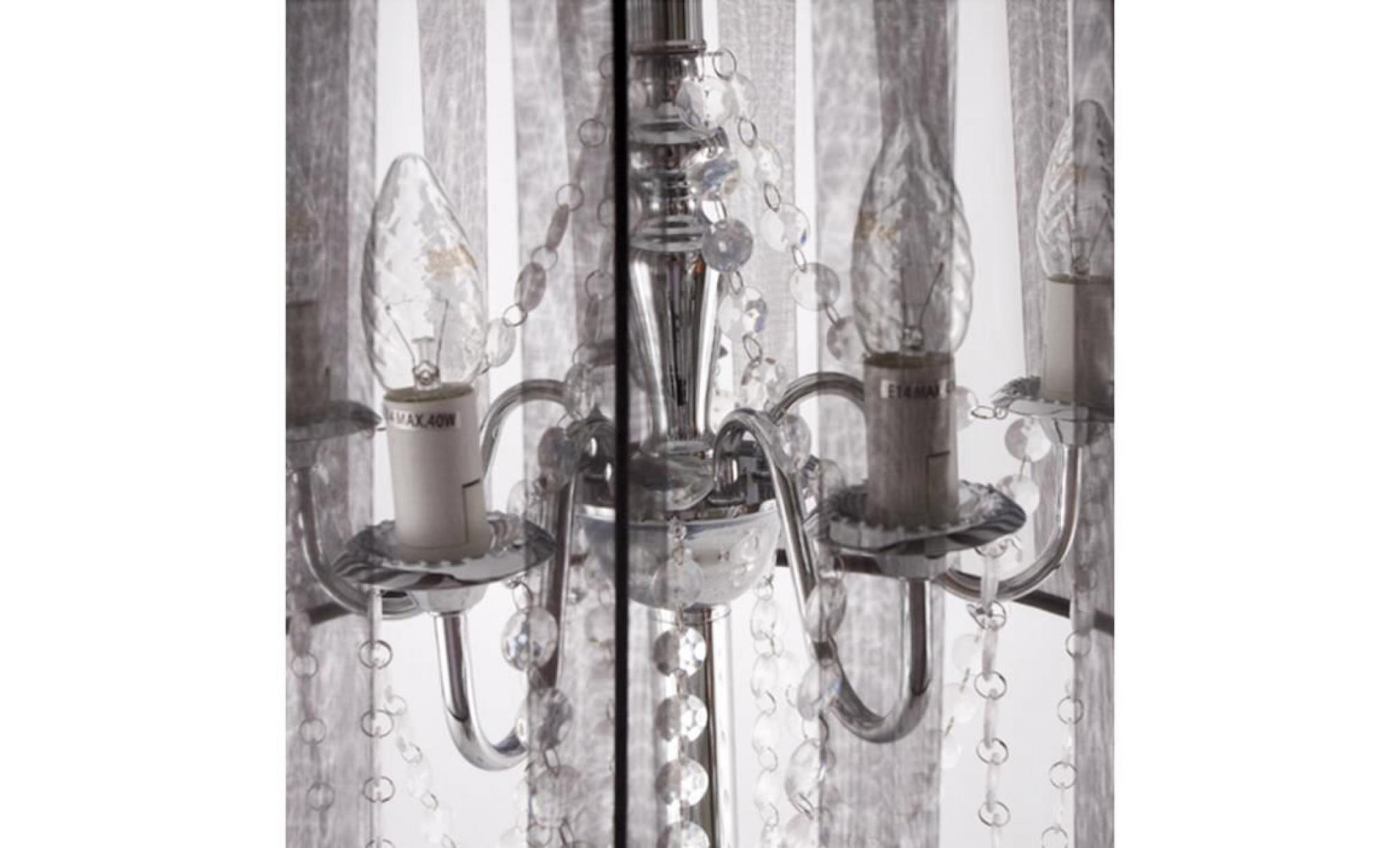 Lampadaire chandelier baroque BAROK' à pampille... pas cher