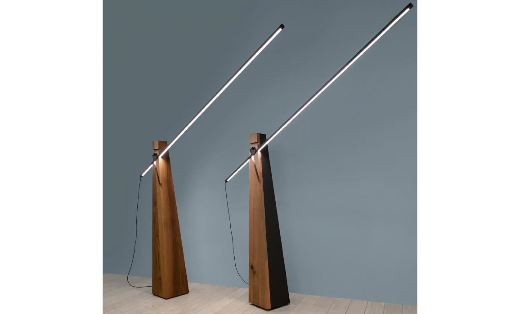 lampadaire contemporain design astofo lumen center italia chêne naturel pas cher