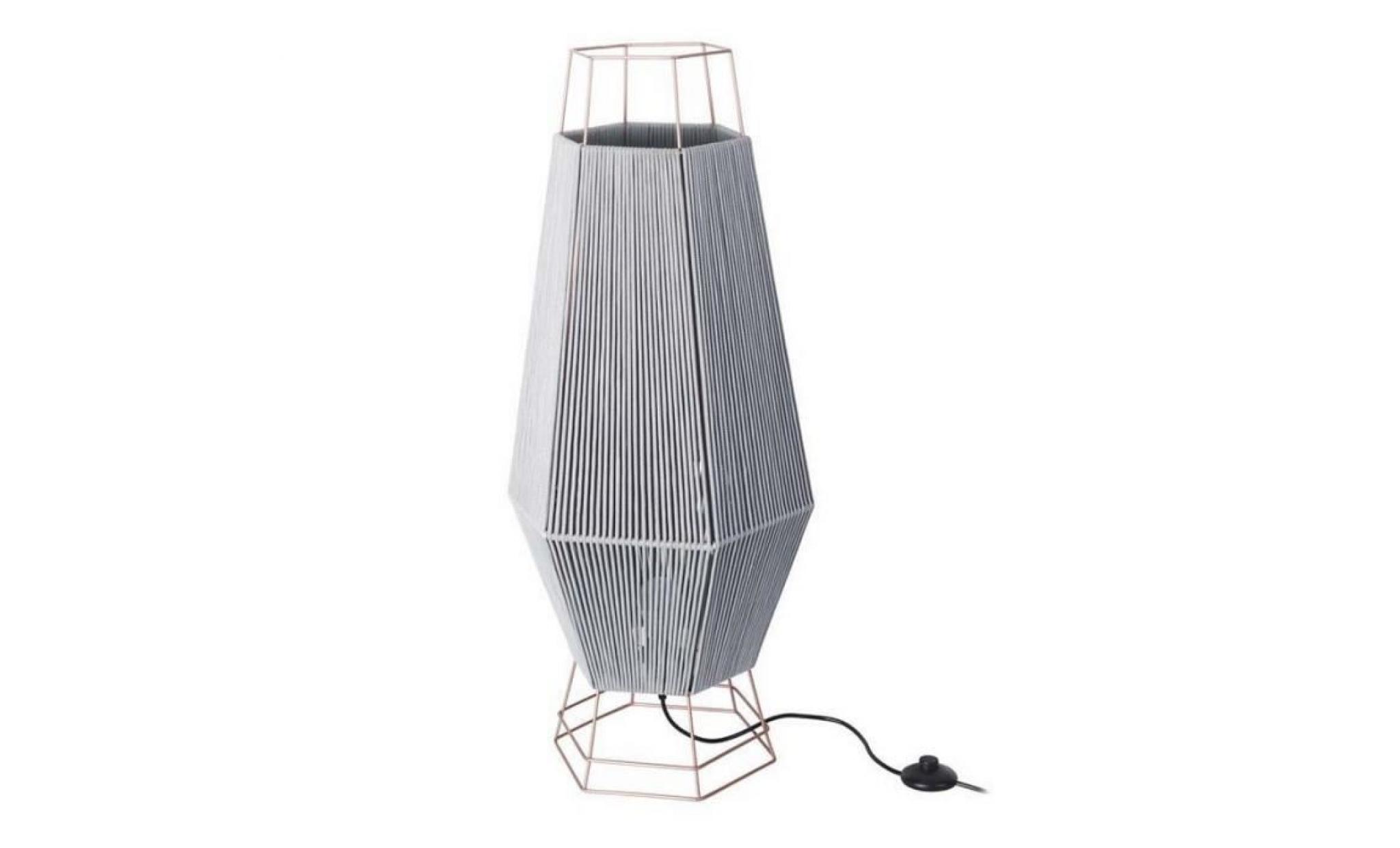 lampadaire corde legato h91 cm   gris 90,9 cm