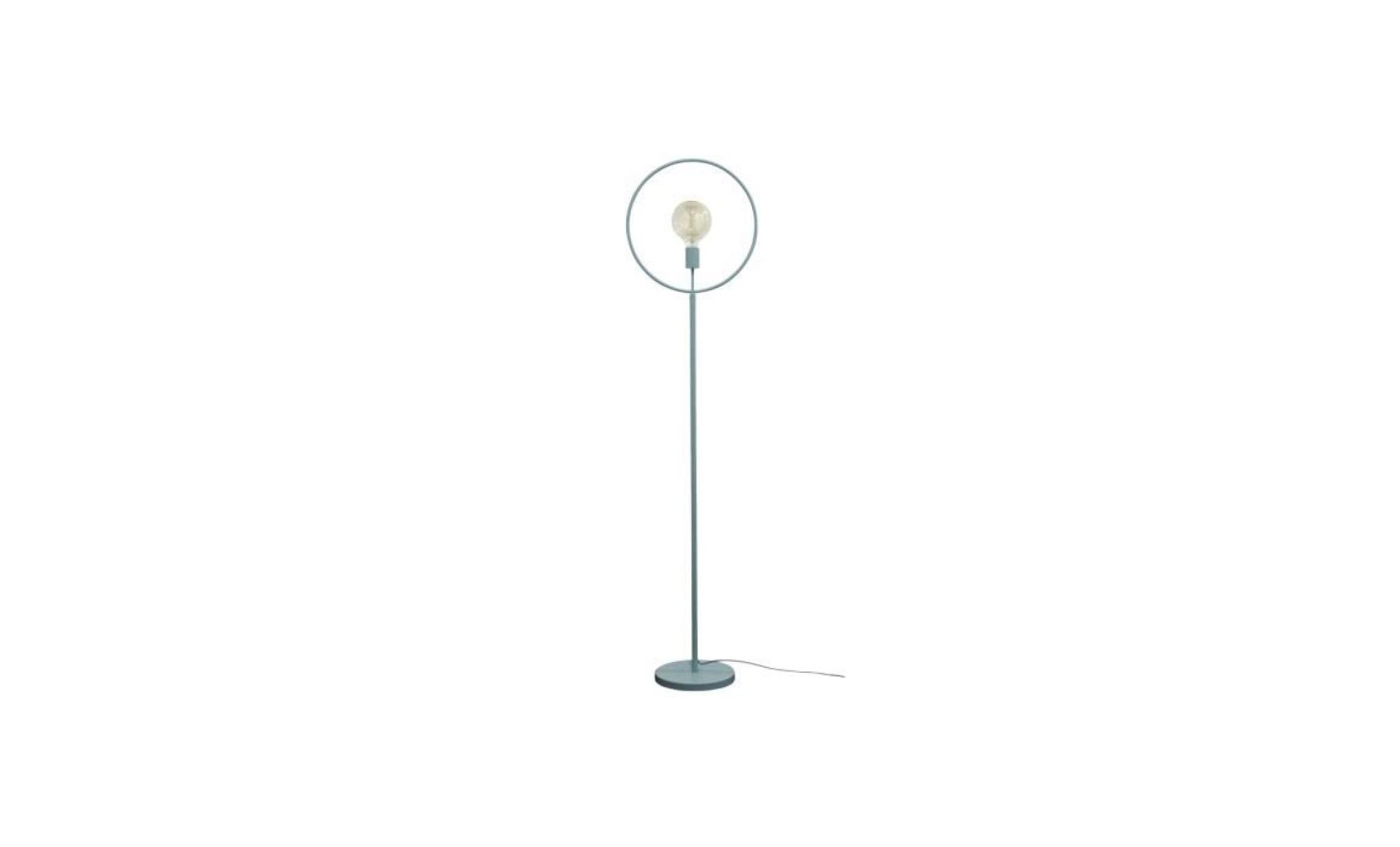 lampadaire design en métal globus de chez redcartel bleu