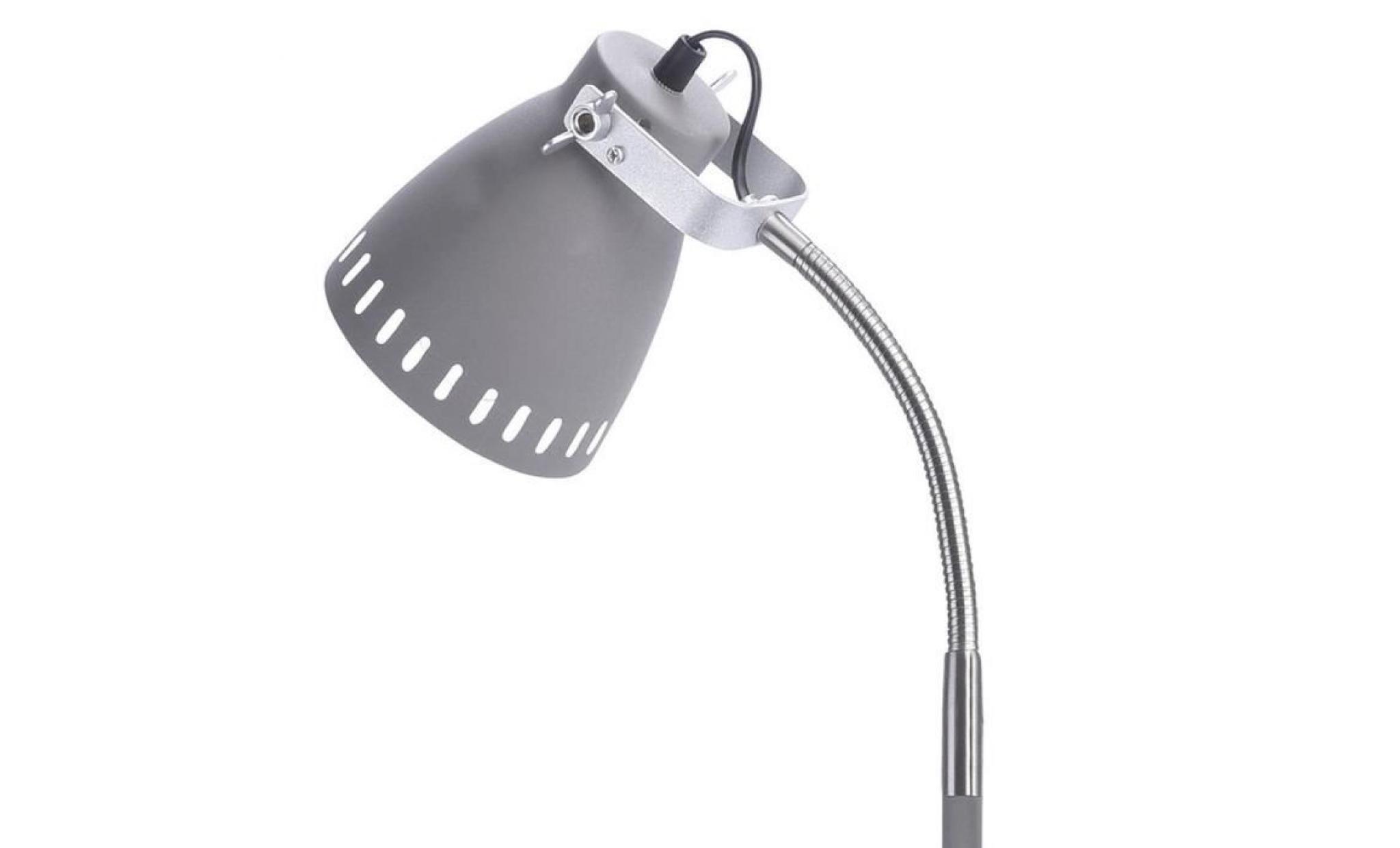 lampadaire design industriel eva gris en métal pas cher