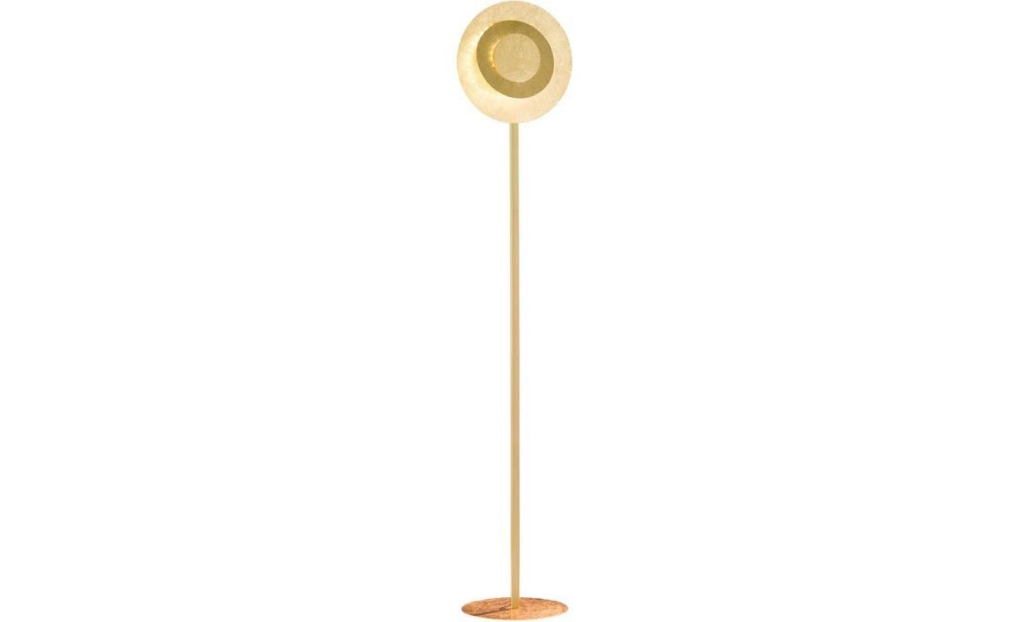 lampadaire design led laurene dorée en métal