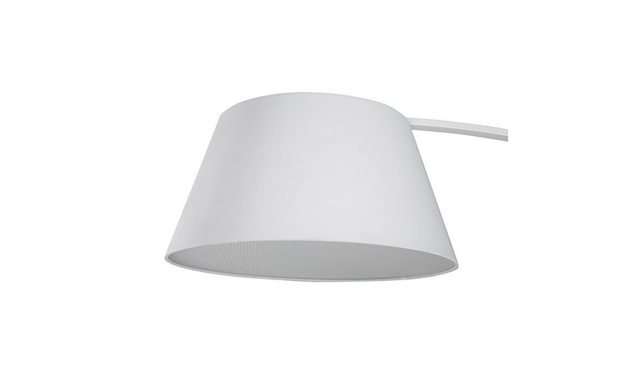 Lampadaire design - luminaire - lampe de salon - blanc - Alzette pas cher