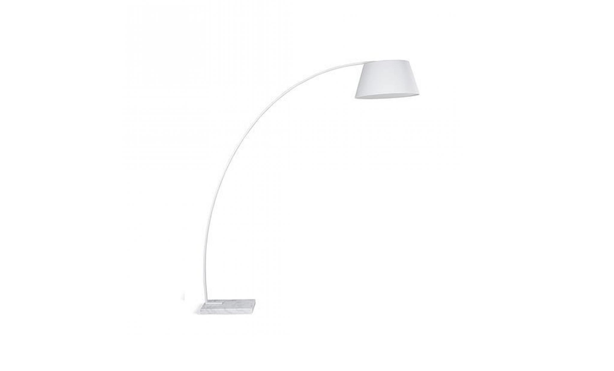 Lampadaire design - luminaire - lampe de salon - blanc - Benue pas cher