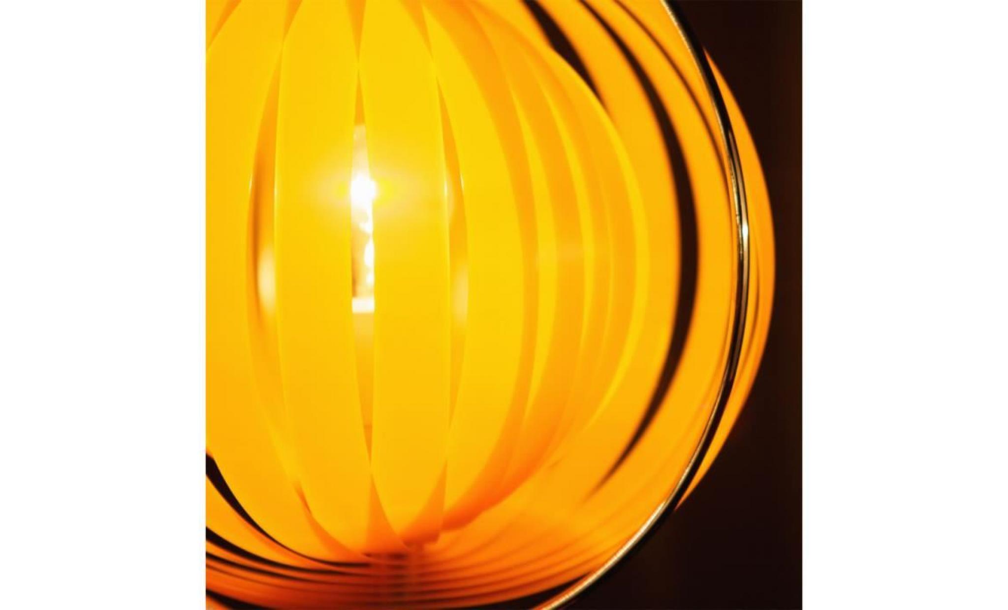 Lampadaire design 'LUNA' orange avec lamelles p... pas cher