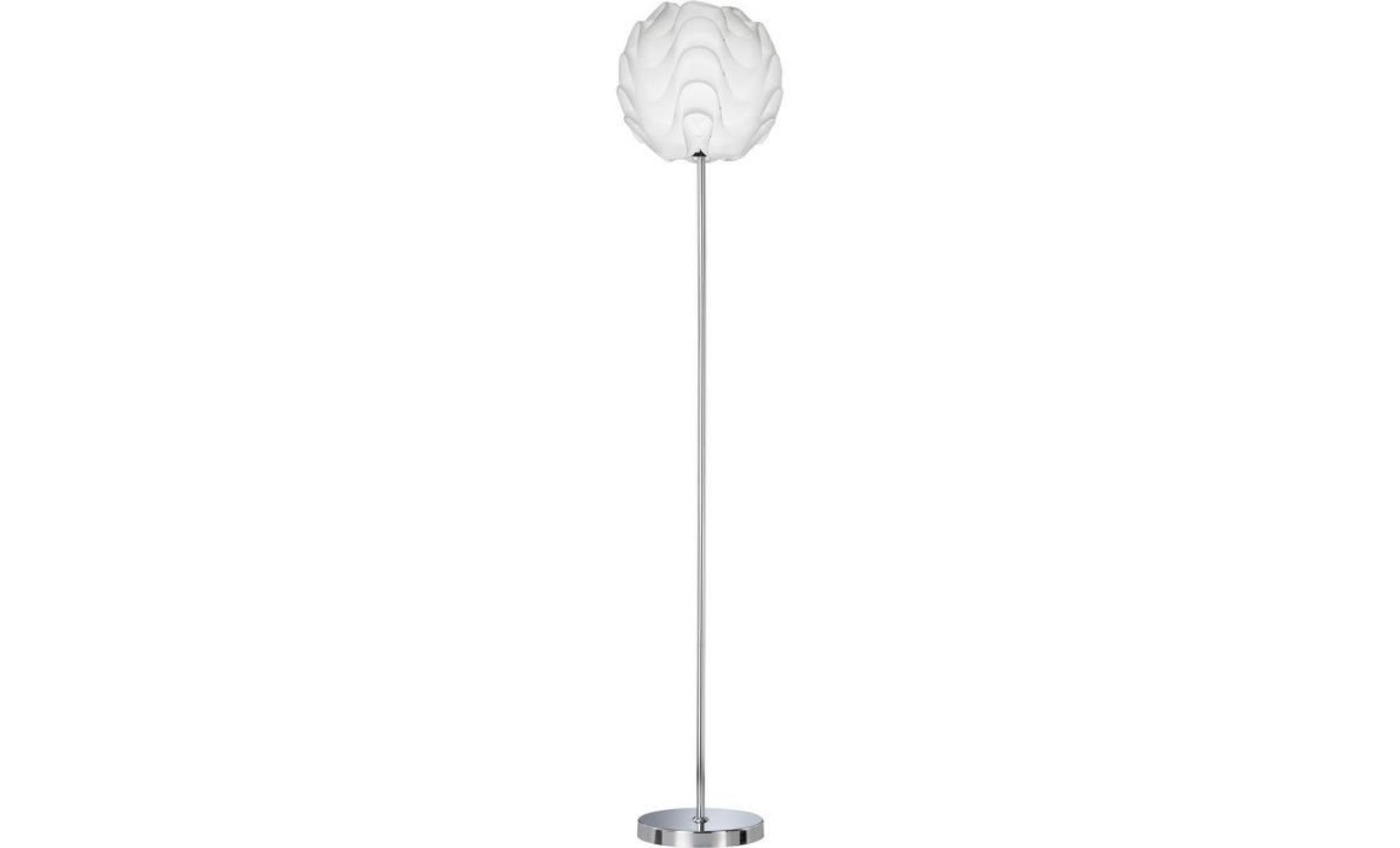 lampadaire design maya2 blanc en pvc et métal