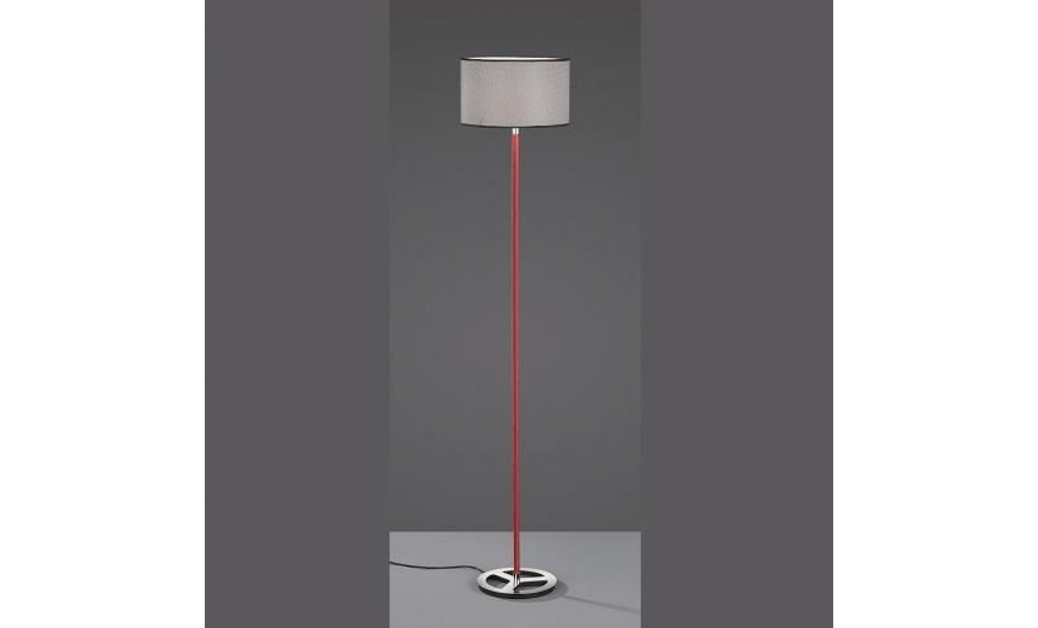 Lampadaire design Stratos rouge et noire