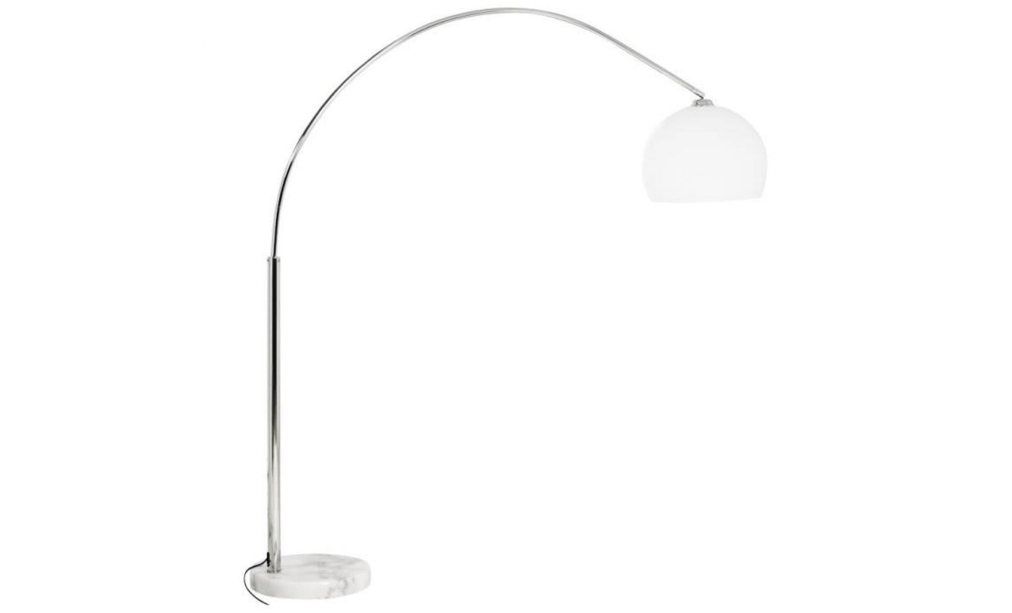 lampadaire design xl arc blanc pas cher