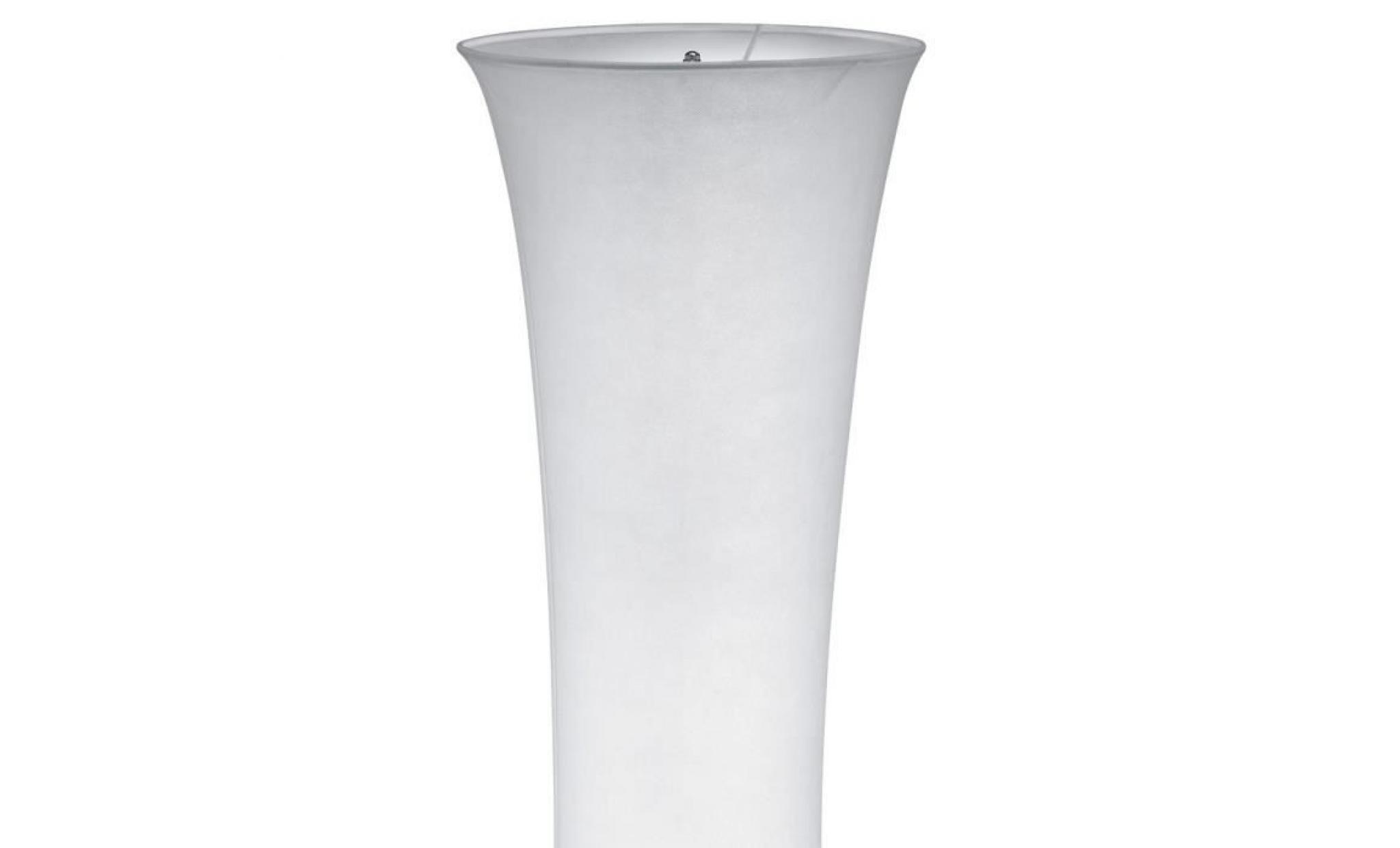lampadaire dimmable textile blanc lampe de contrôle à distance dans l'ensemble, y compris ampoule led rgb pas cher