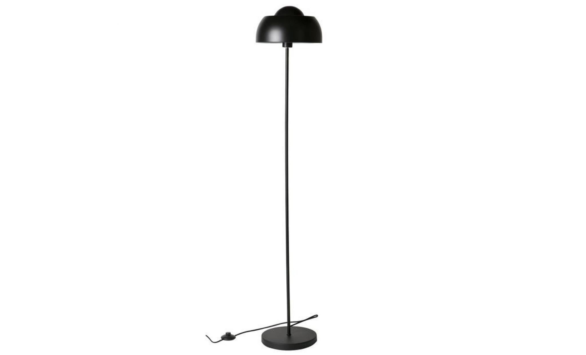 lampadaire en métal de couleur noire   dim : h150 x l29 x p29 cm