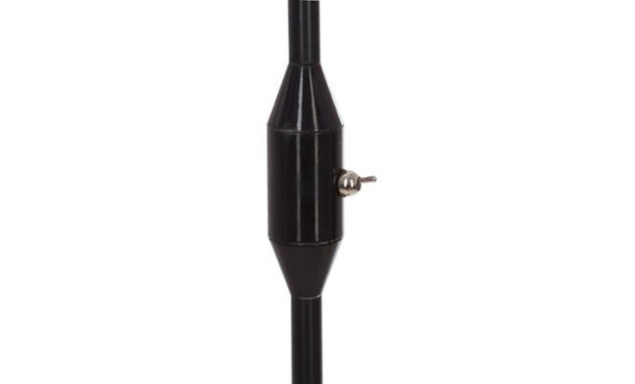 lampadaire en métal laqué noir   dim : d 23,5 x h 140 cm pas cher
