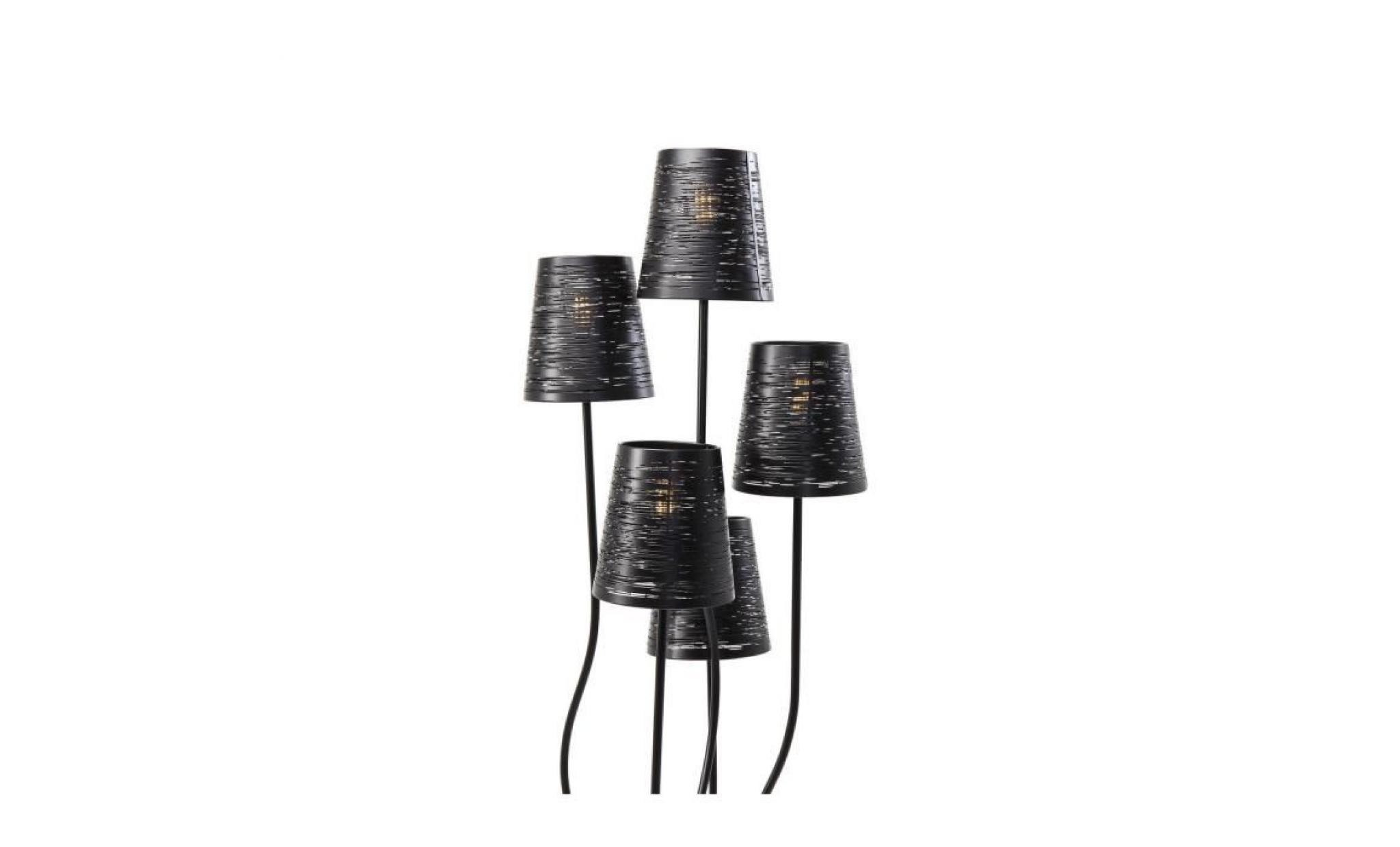 lampadaire flexible noir cinq kare design pas cher
