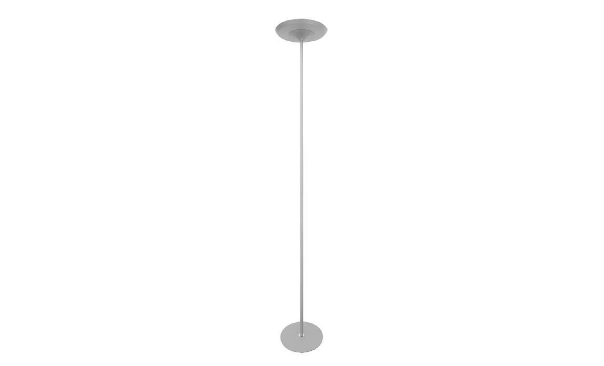 lampadaire led 24w 180cm gris dimable