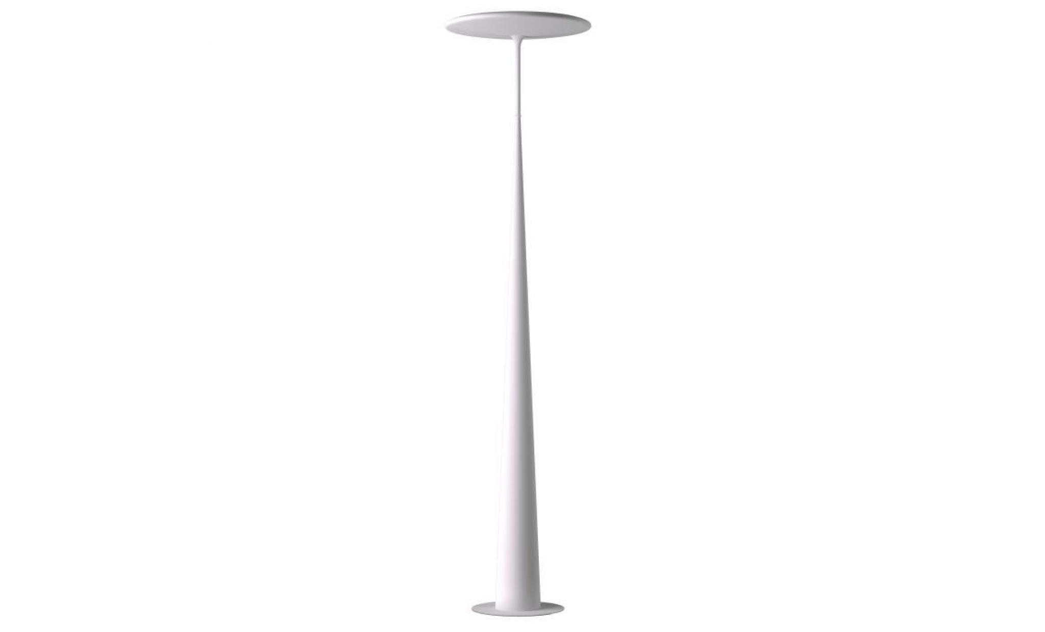 lampadaire led design lotus ls métal blanc   45 cm
