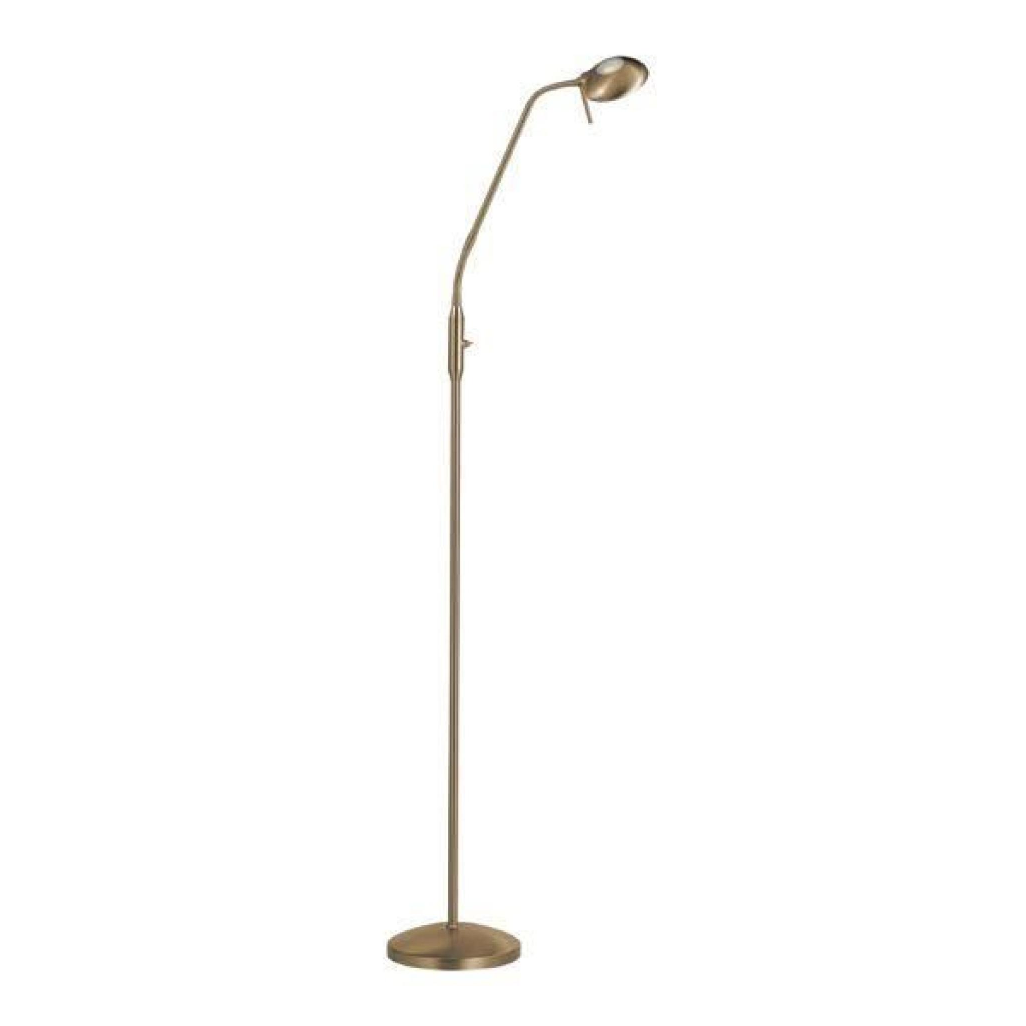Lampadaire LED Lilly laiton antique.