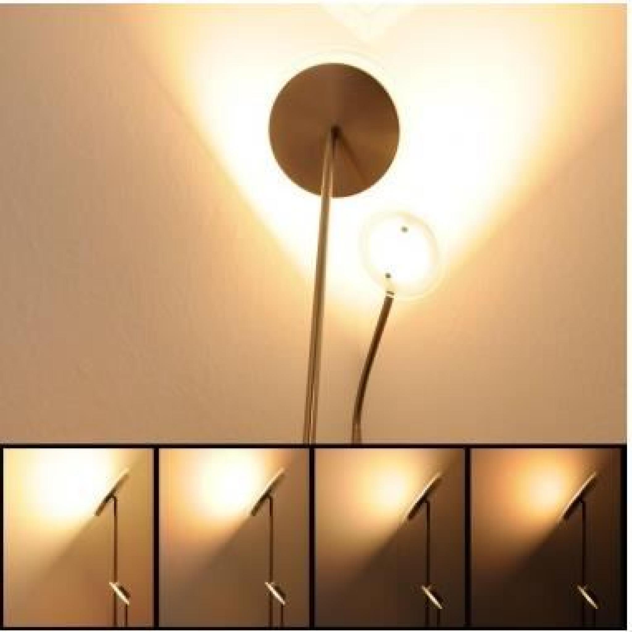 Lampadaire LED rond 18 W, torchère flexible pas cher