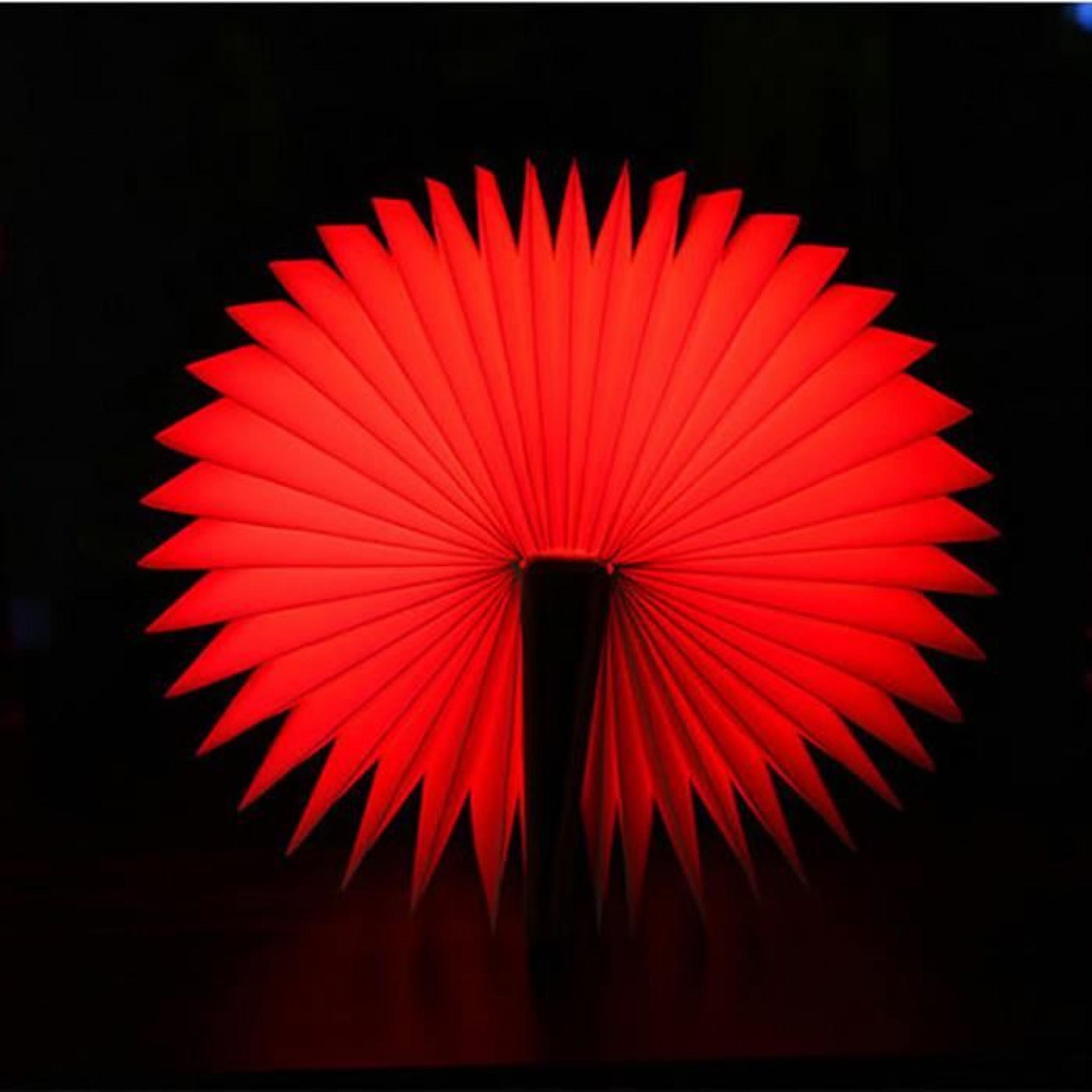 Lampadaire Livre Fleur LED Pliable 2A 3W lampe de table lampe de chevet pas cher