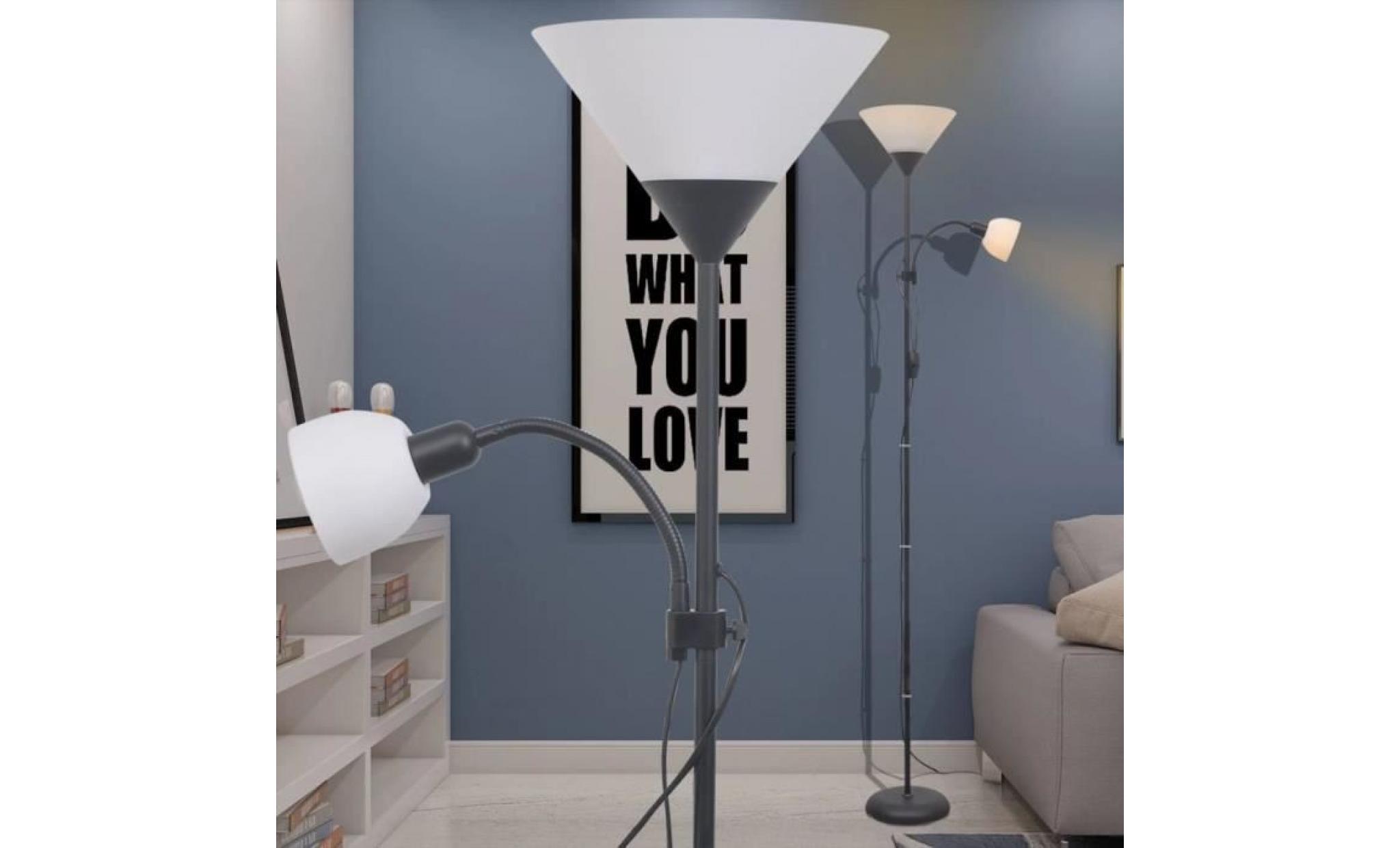 lampadaire noir lampe del éclairage salle de séjour chambre appartement