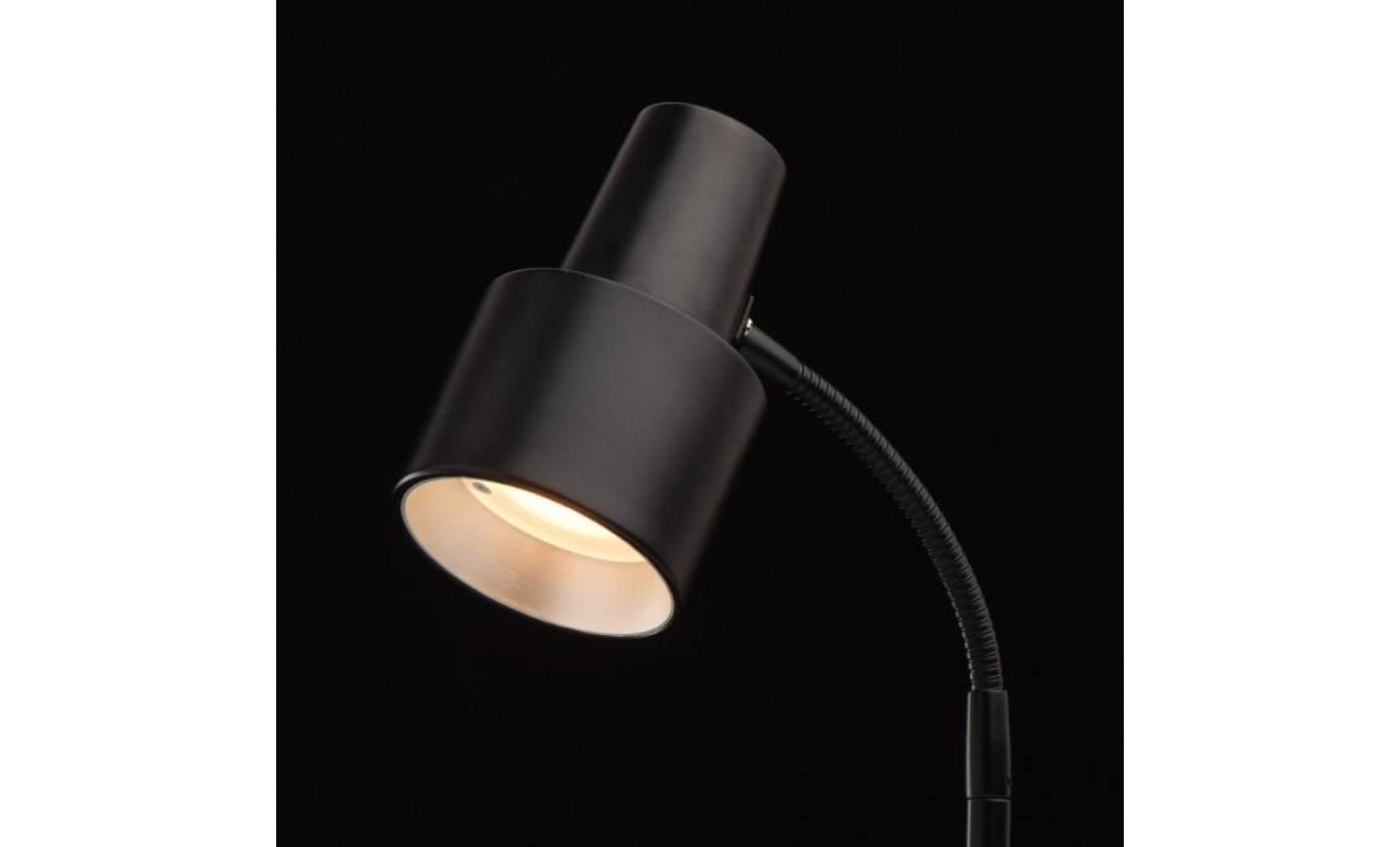 lampadaire noir techno 1 ampoule 135 cm pas cher