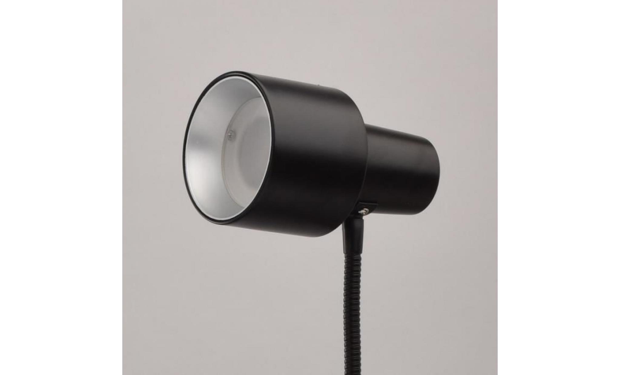 lampadaire noir techno 1 ampoule 135 cm pas cher