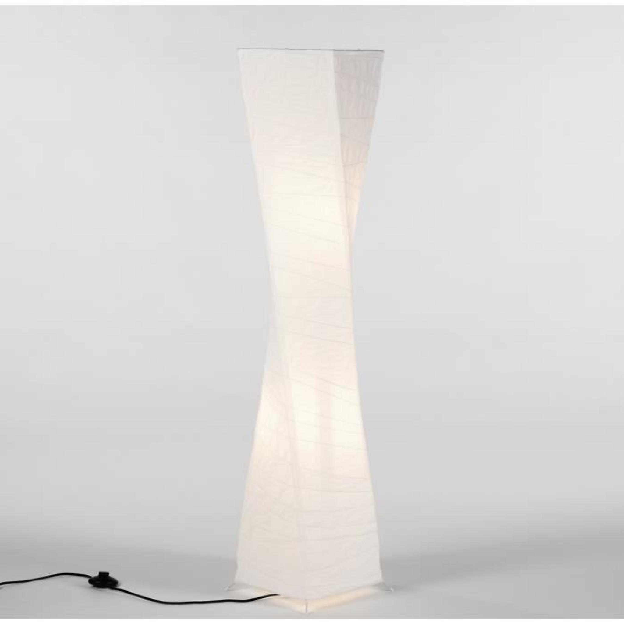 Lampadaire papier de riz blanc - Hauteur 130cm