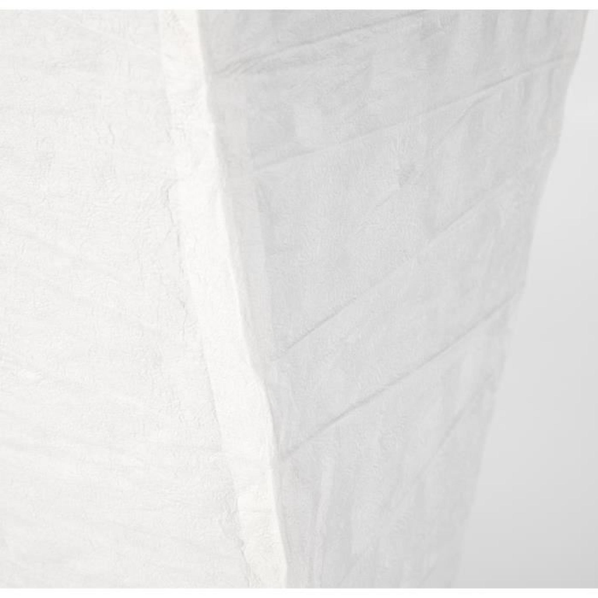 Lampadaire papier de riz blanc - Hauteur 130cm pas cher