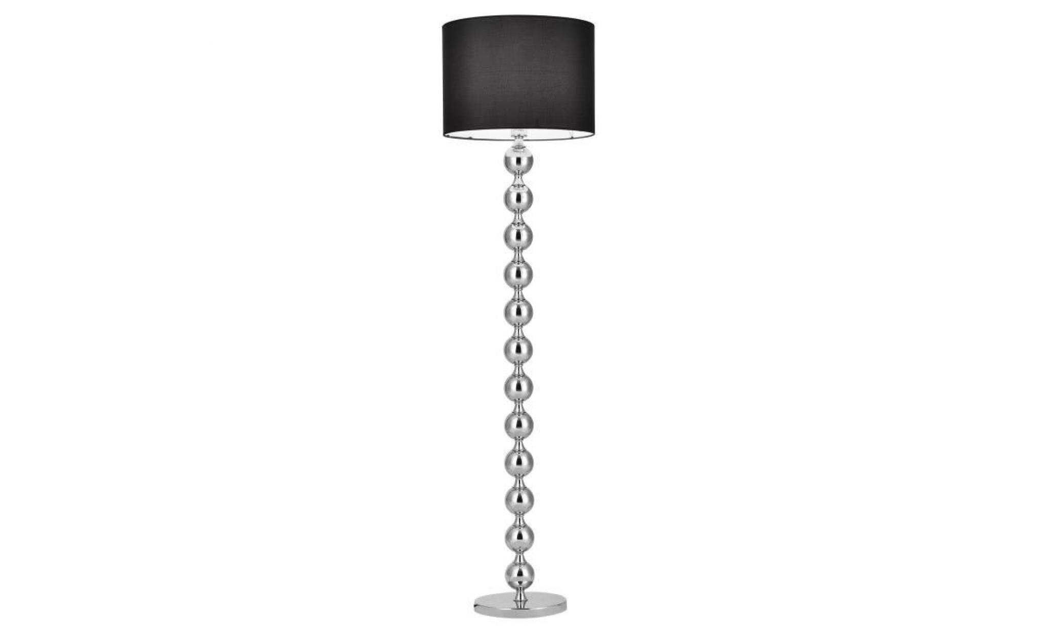 lampadaire   'spheric black'   (1 x socle e27)(155 cm x Ø 48 cm) lampe sur pied lampe de plancher lampe lampe de salon