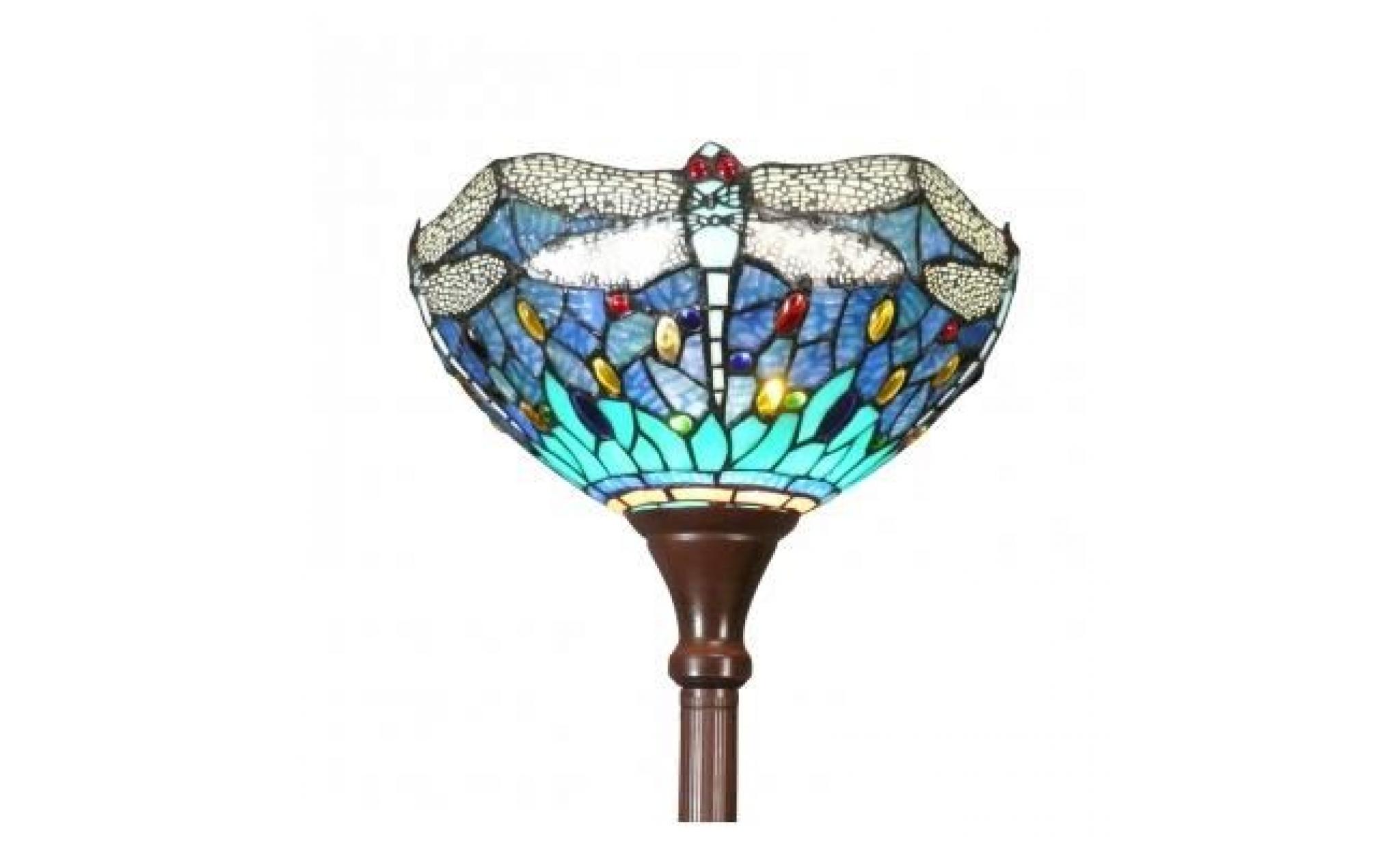 Lampadaire Tiffany libellules