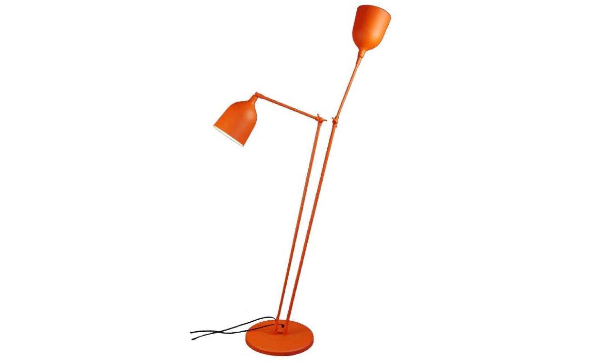 lampadaire twin ls design orange