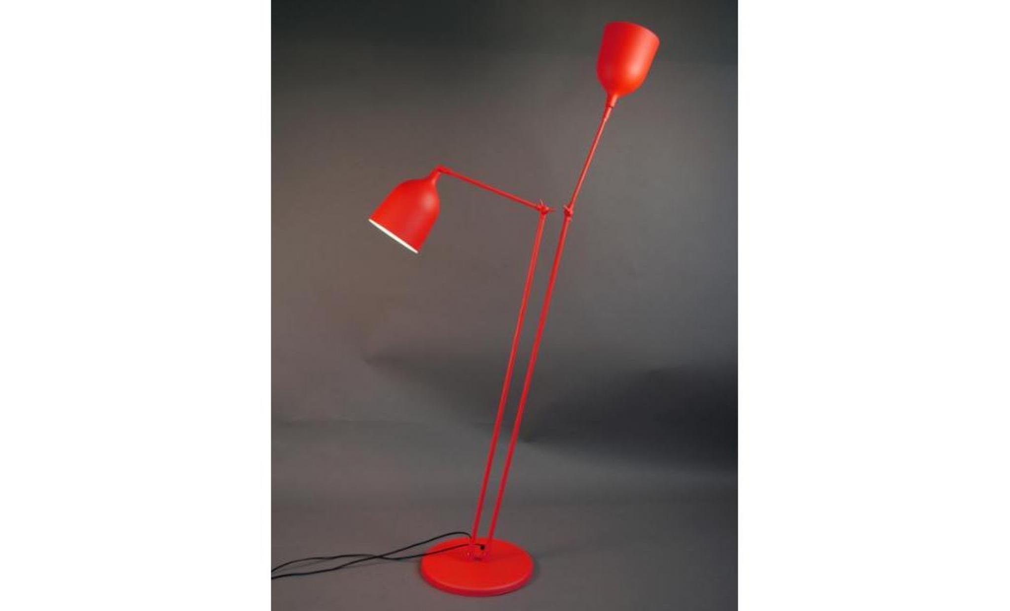 lampadaire twin ls design rouge
