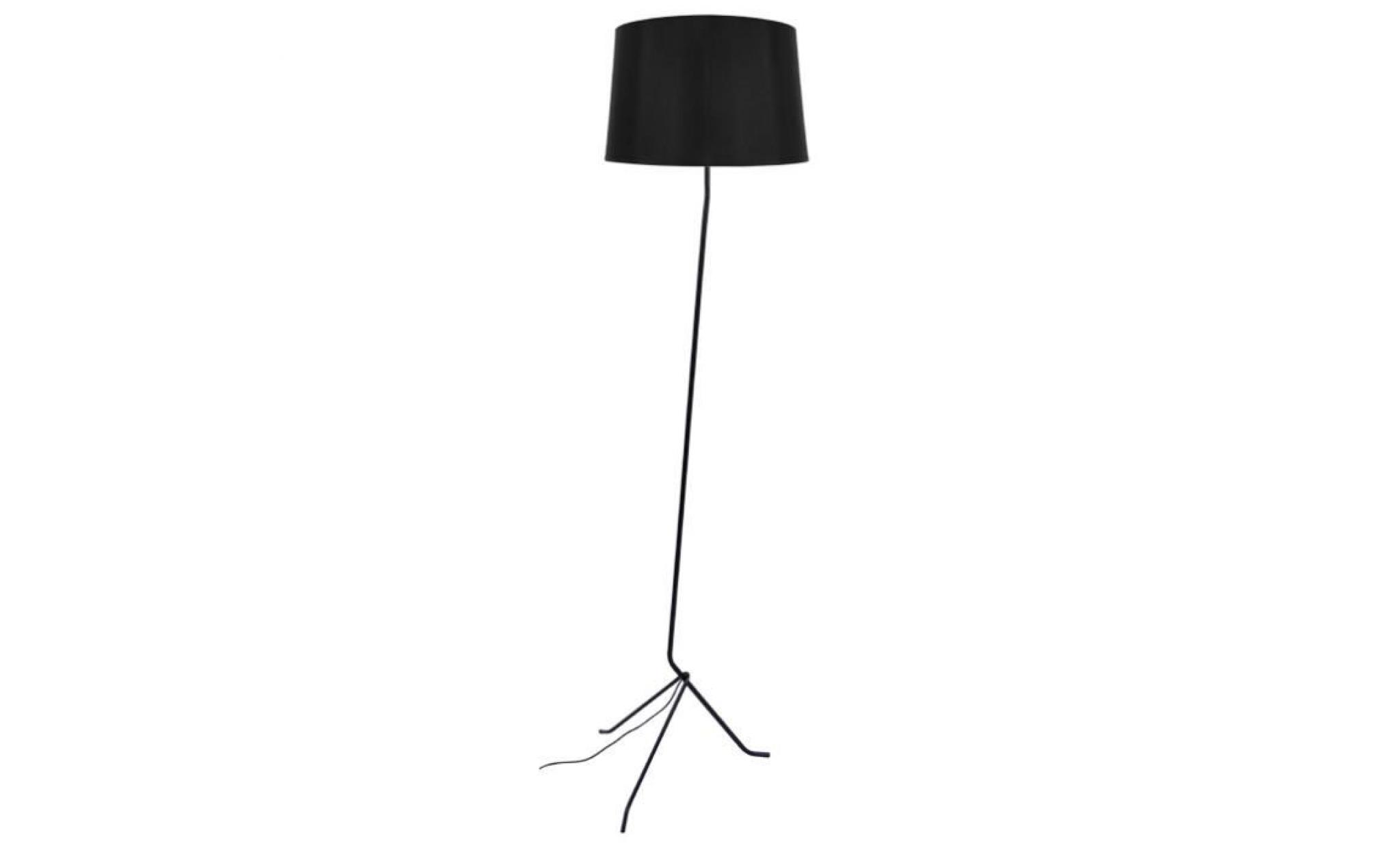 lampadaires pied populet tosel noir dimensions: 40 x 160 cmdouille: e27 puissance: 40w