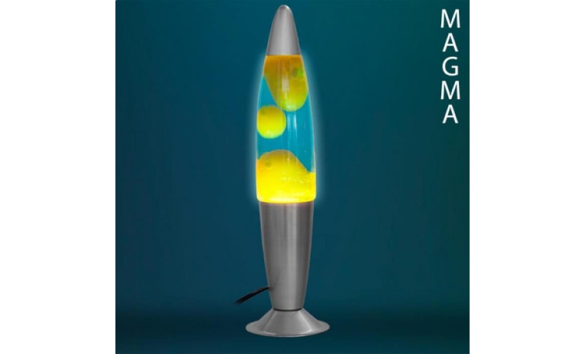 Lampe à Lave Magma fusée bleu