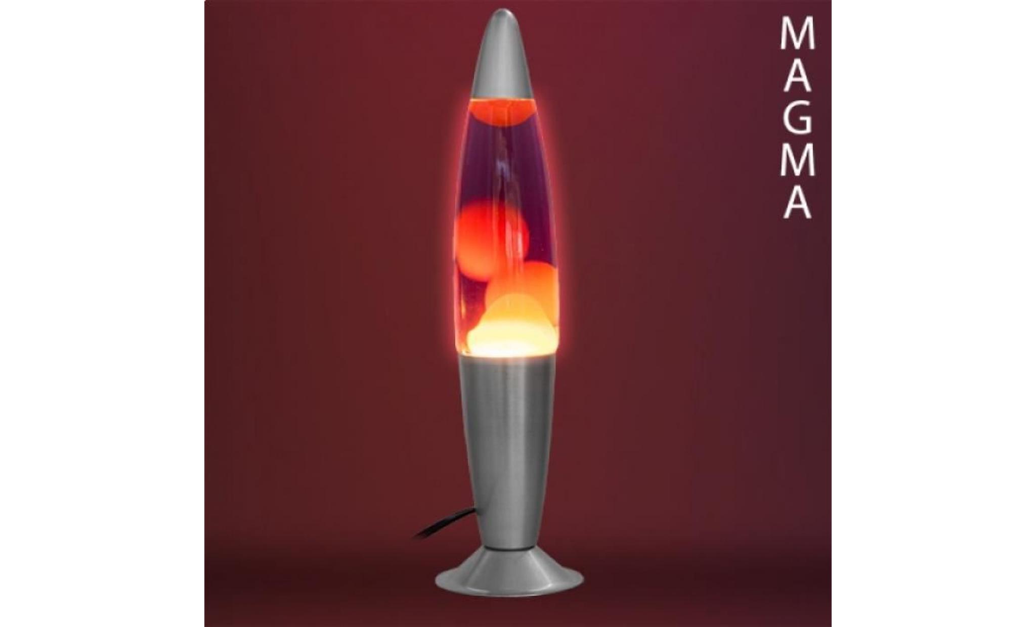Lampe à Lave Magma fusée bleu pas cher