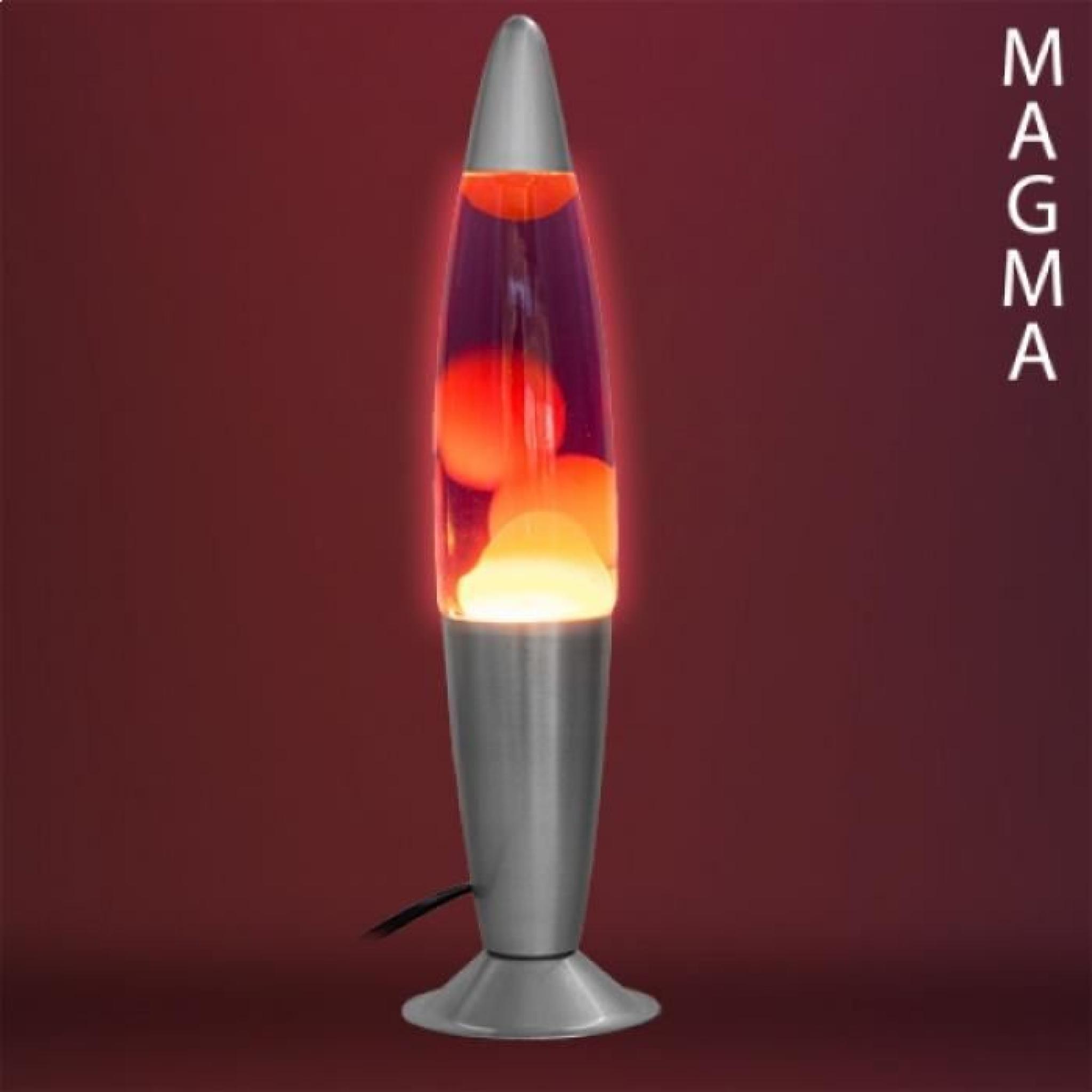 Lampe à Lave Magma fusée rouge pas cher