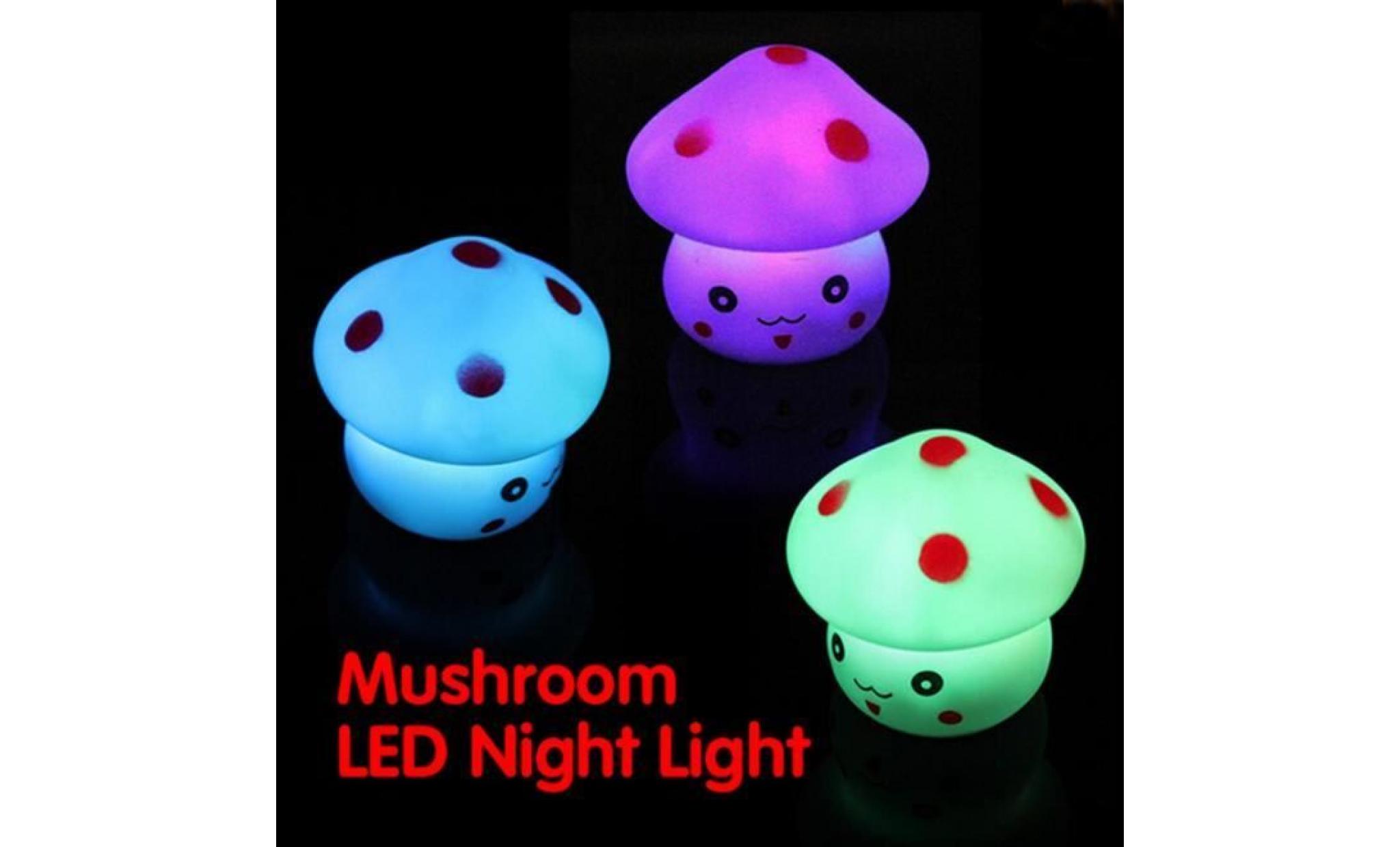 lampe à led en forme de champignon lampe de nuit lampe clignotante