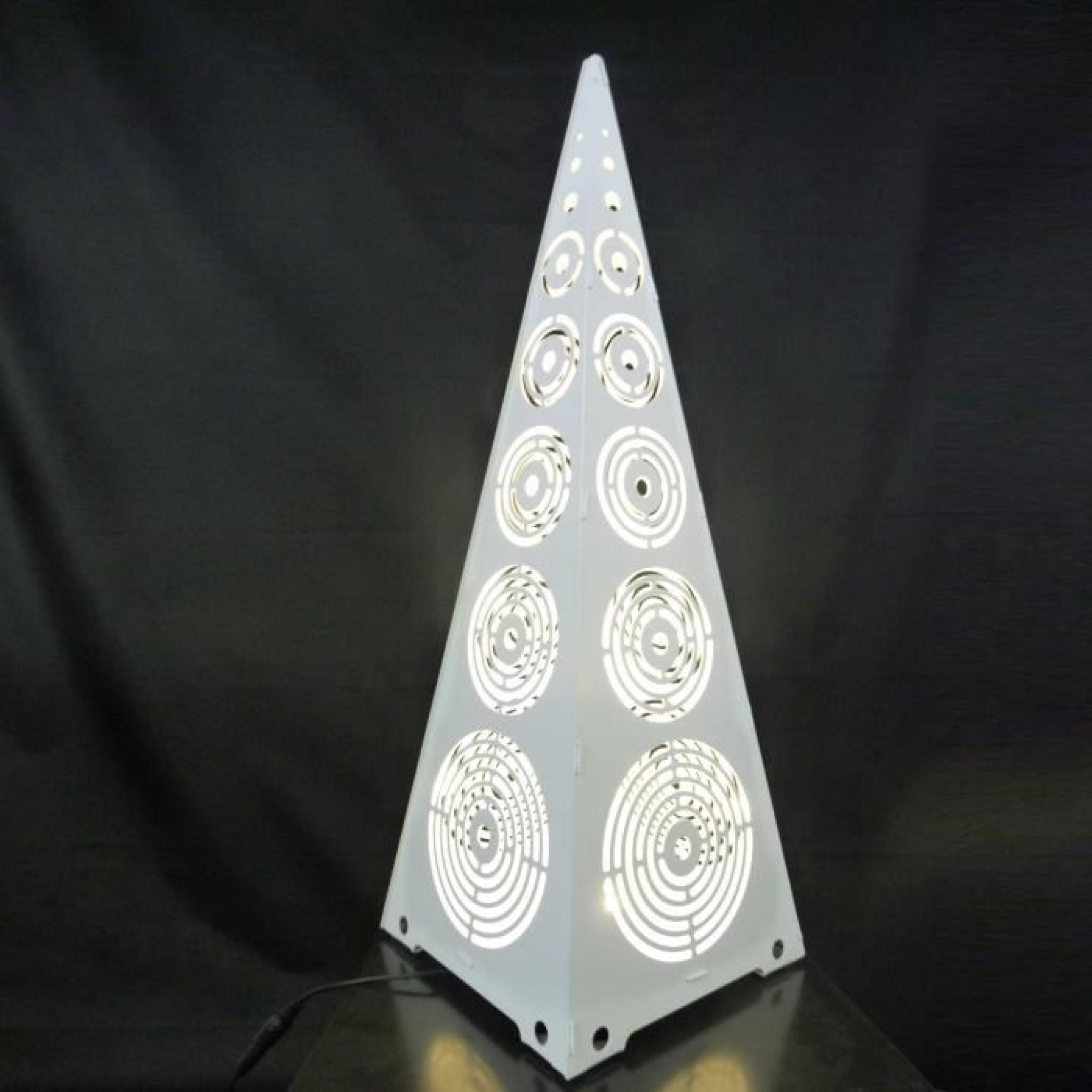 Lampe à poser aluminium Design à LED sans fil ROND DE SOLEIL-Blanche72 cm