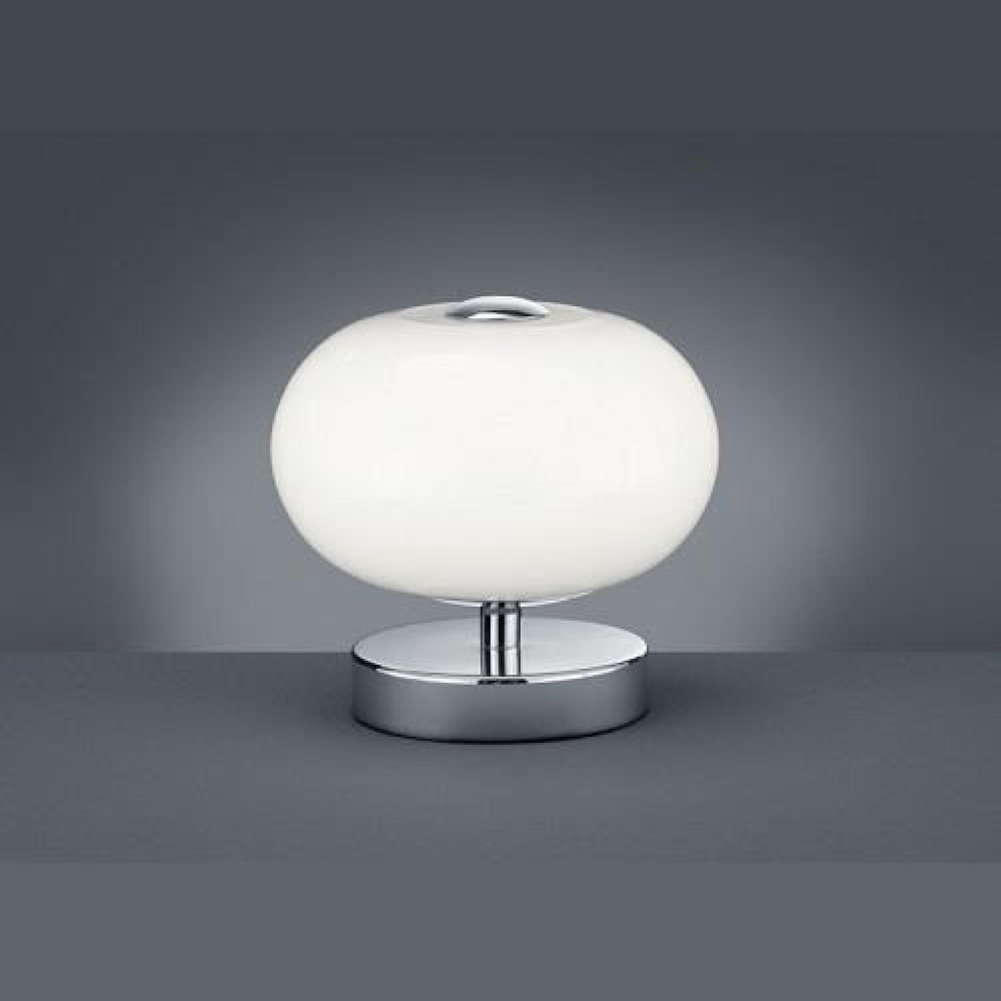 Lampe a poser design Big Apple Chrome et Verre