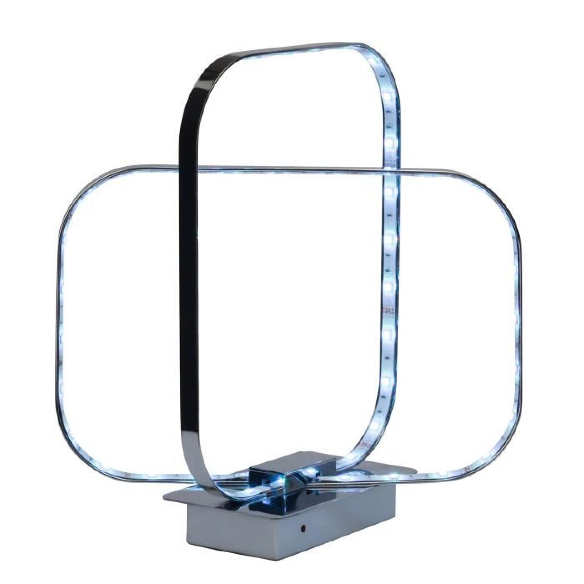 Lampe à poser LED avec variateur et télécommande hauteur 33 cm Adriana-