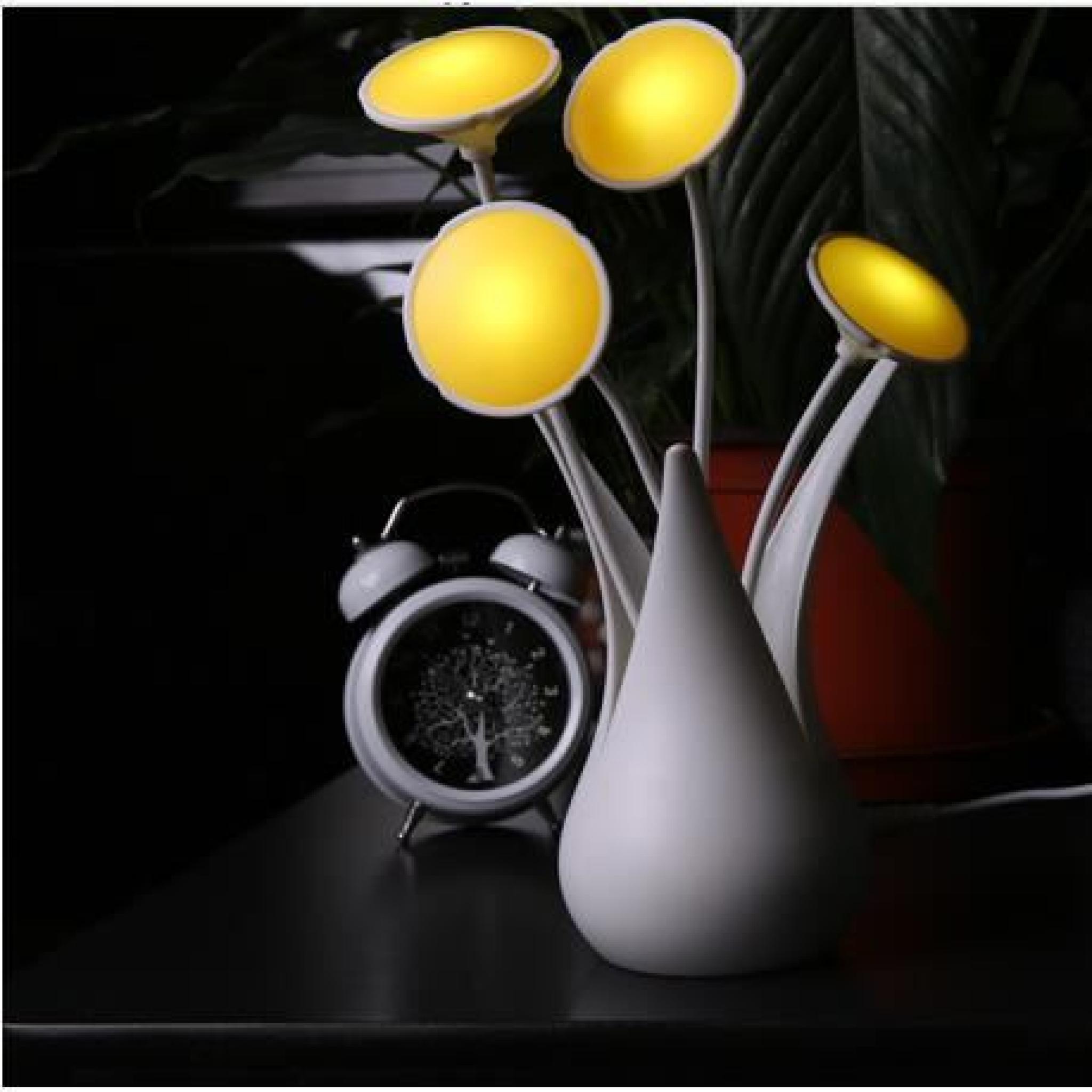 Lampe  a Poser  Mur Lampadaire Vase Fleur LED Pliable Elégante