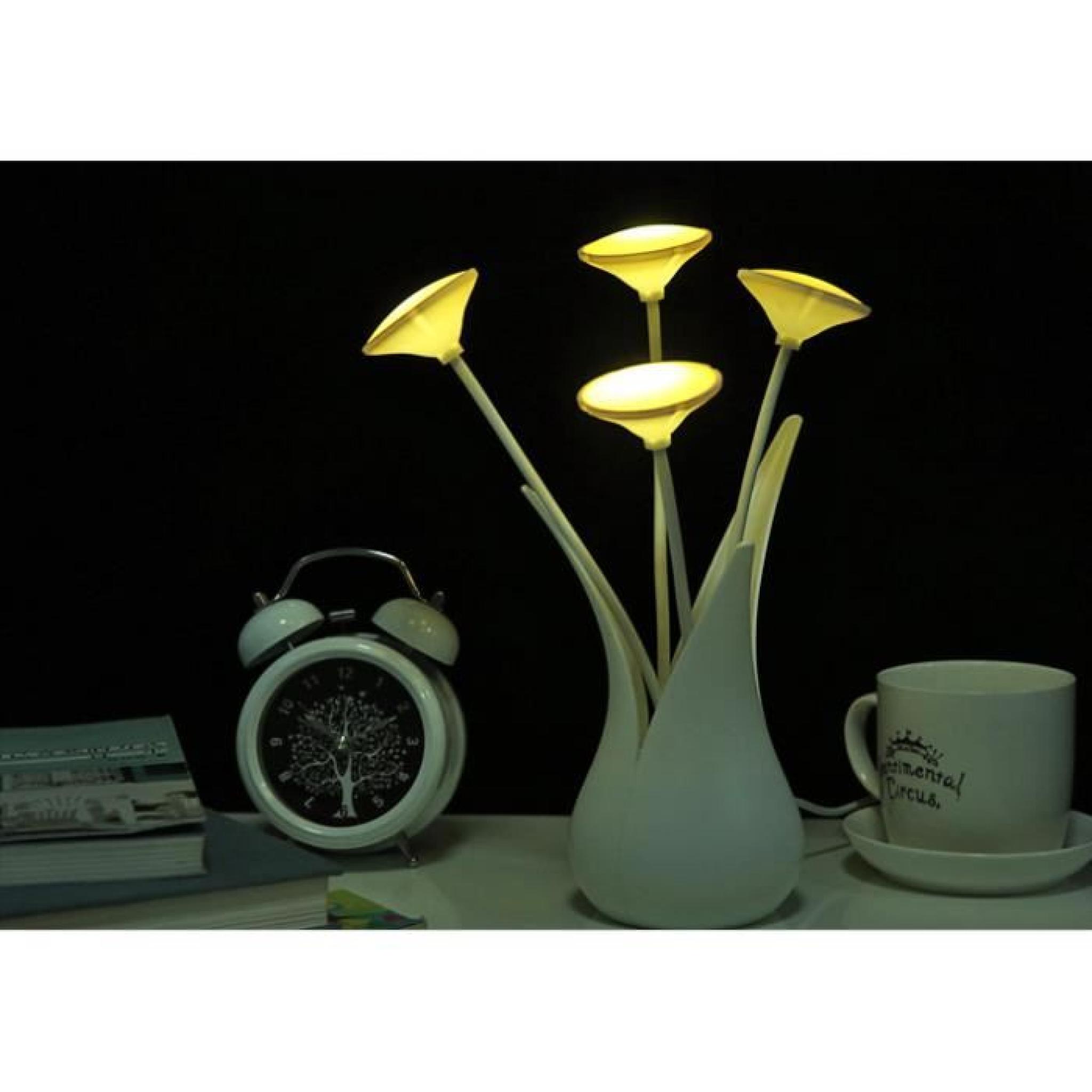 Lampe  a Poser  Mur Lampadaire Vase Fleur LED Pliable Elégante pas cher